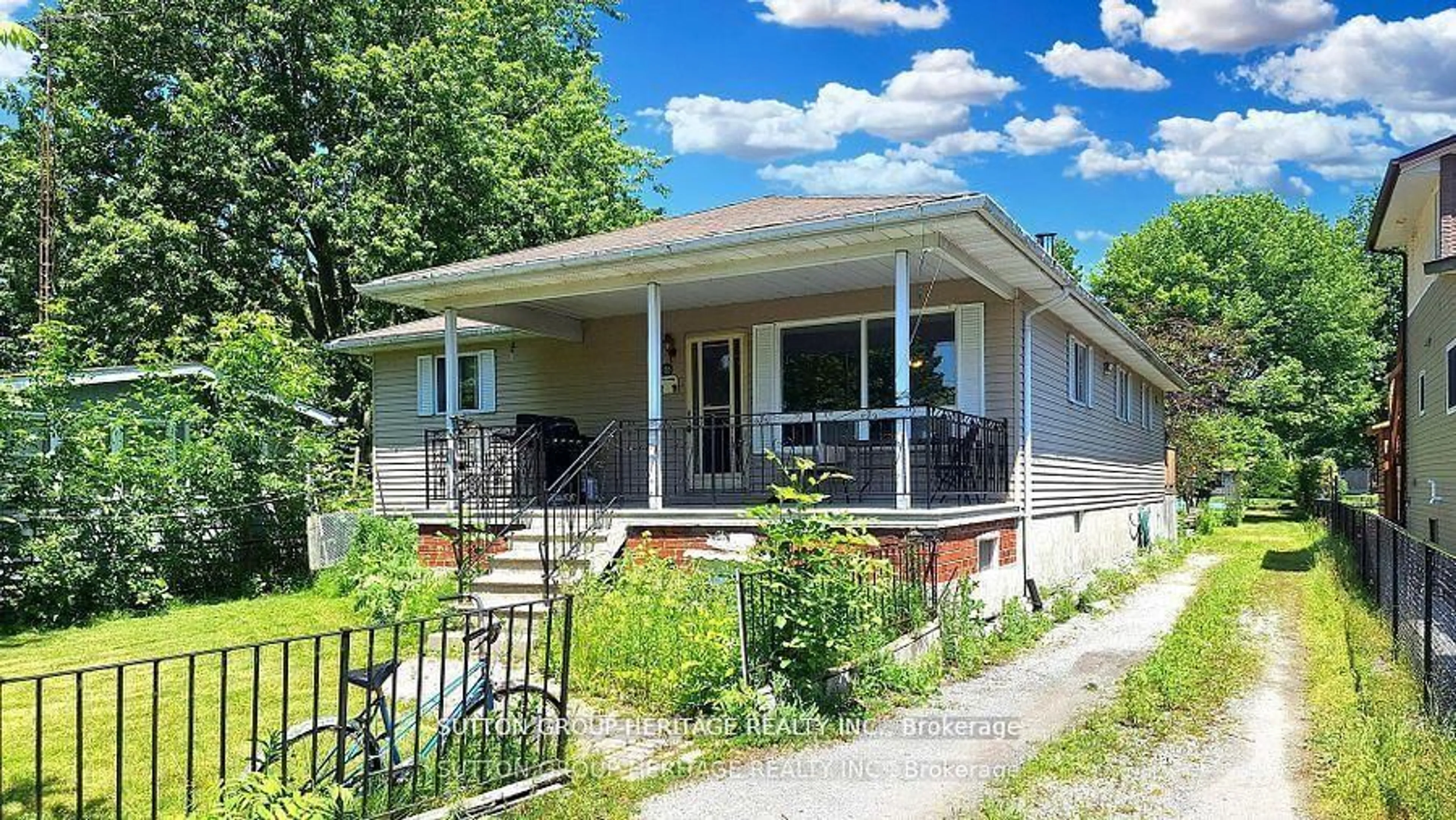 Home with vinyl exterior material, street for 29 Lake Ave, Ramara Ontario L0K 1B0