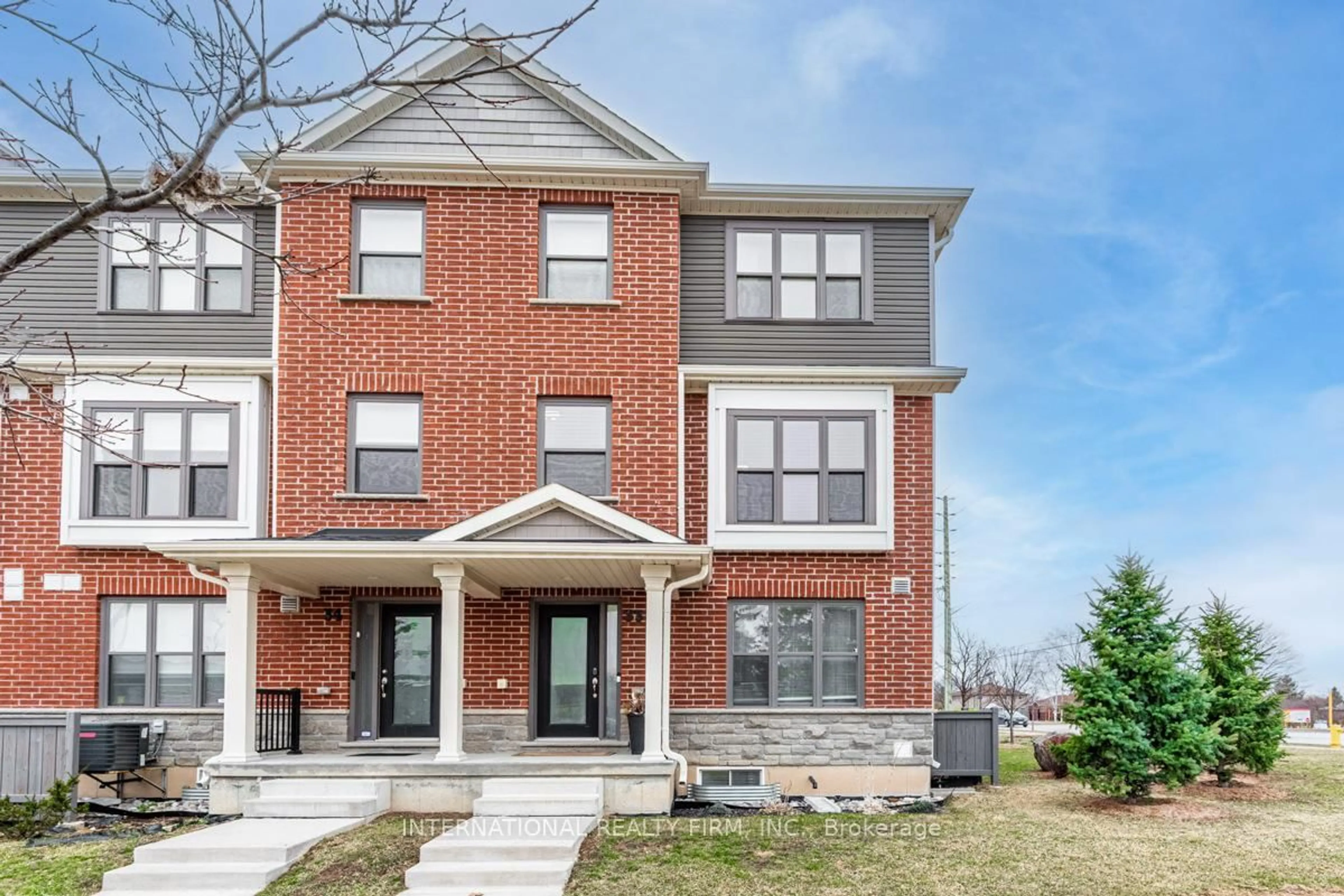 Home with brick exterior material, street for 1 Leggott Ave #33, Barrie Ontario L4M 0K7