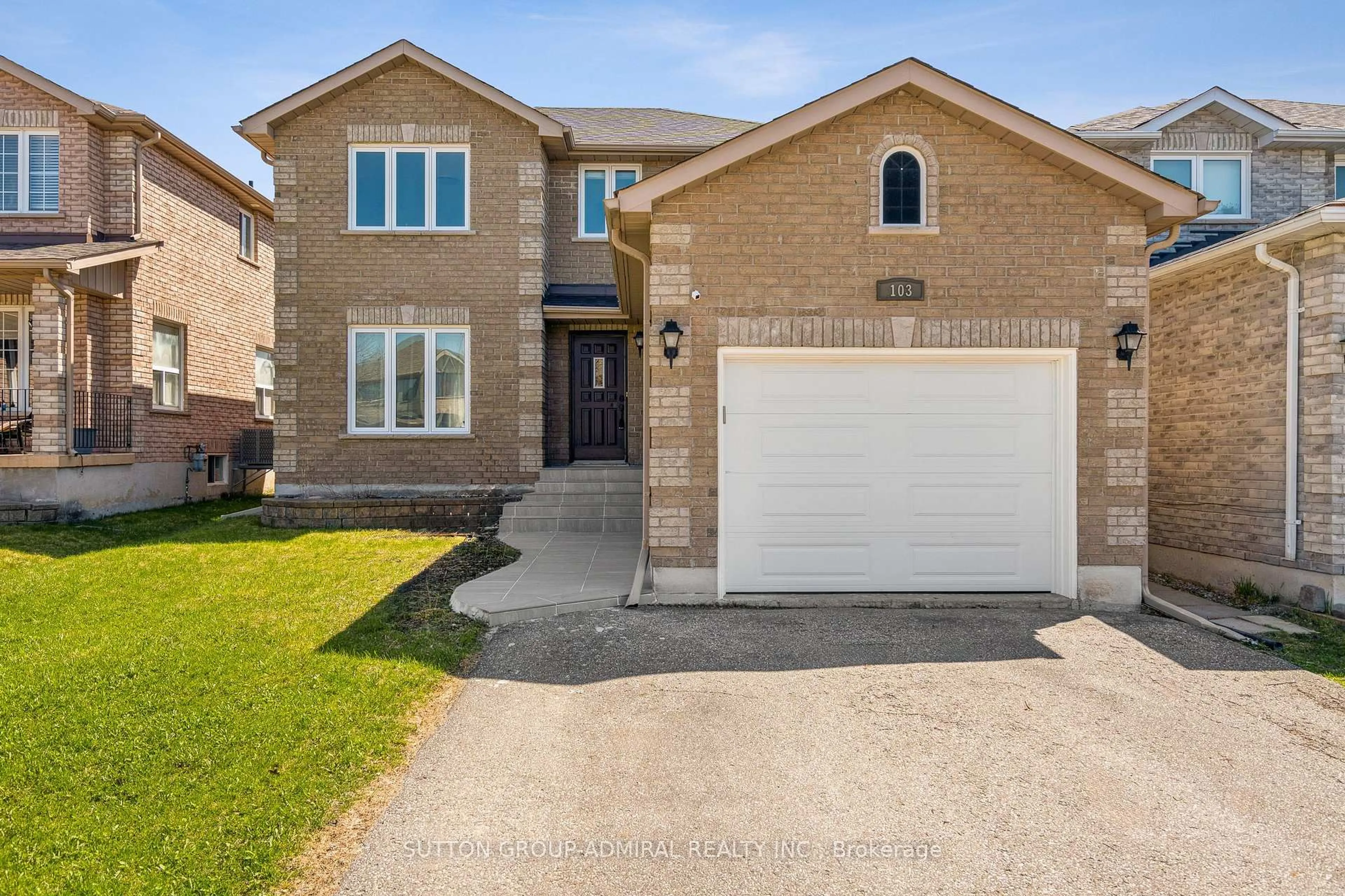 Home with brick exterior material, street for 103 COUNTRY Lane, Barrie Ontario L4N 0N3