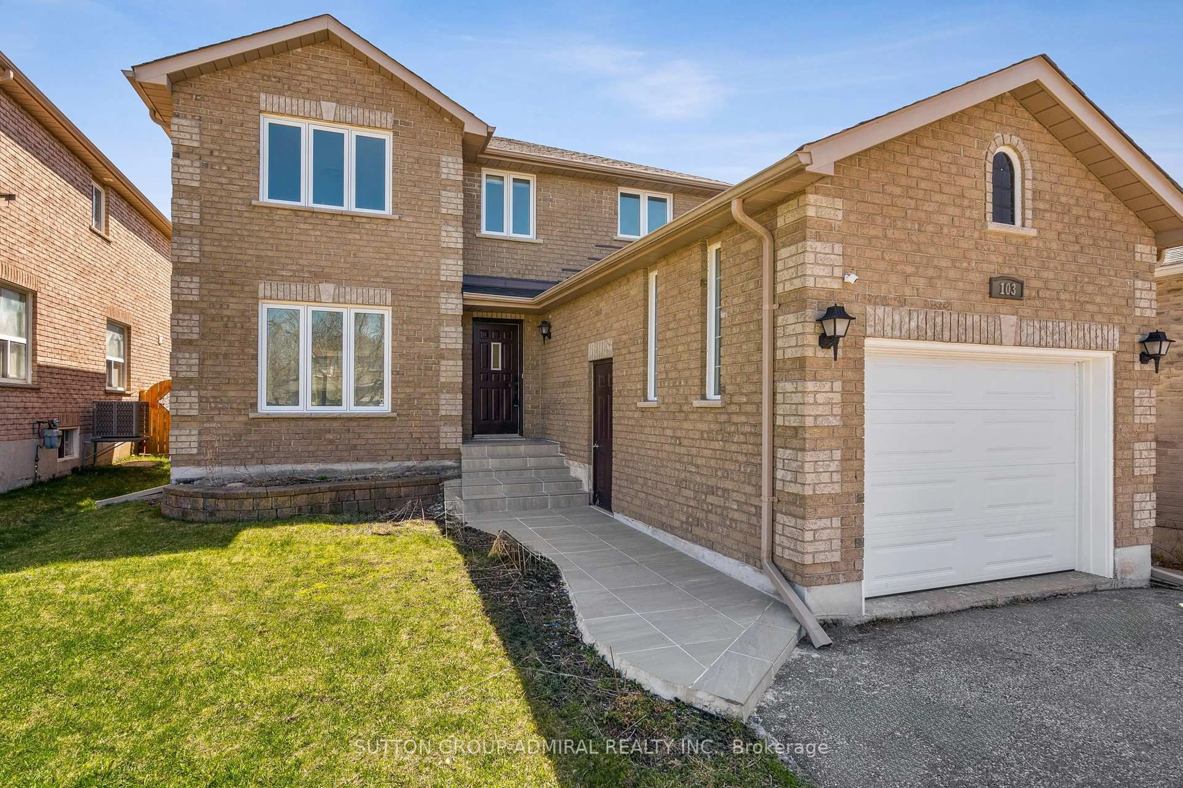 Home with brick exterior material, street for 103 COUNTRY Lane, Barrie Ontario L4N 0N3