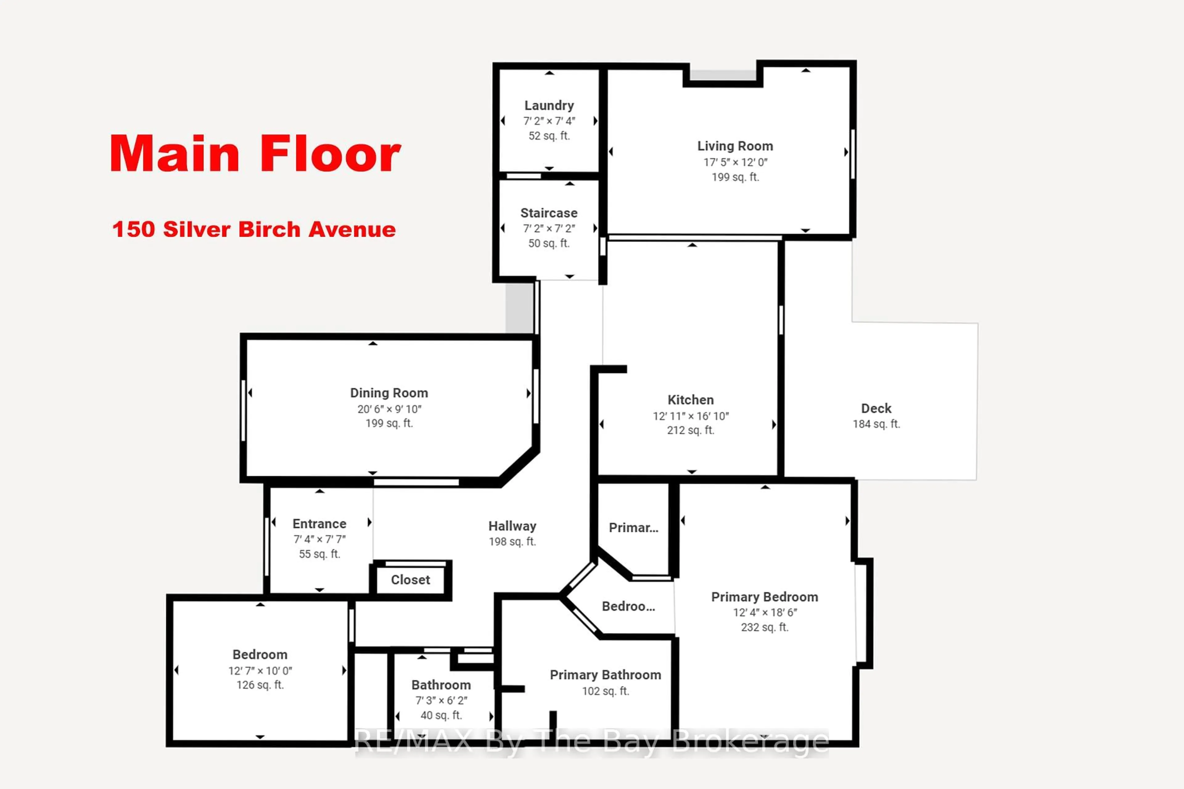 Floor plan for 150 Silver Birch Ave, Wasaga Beach Ontario L9Z 1N3