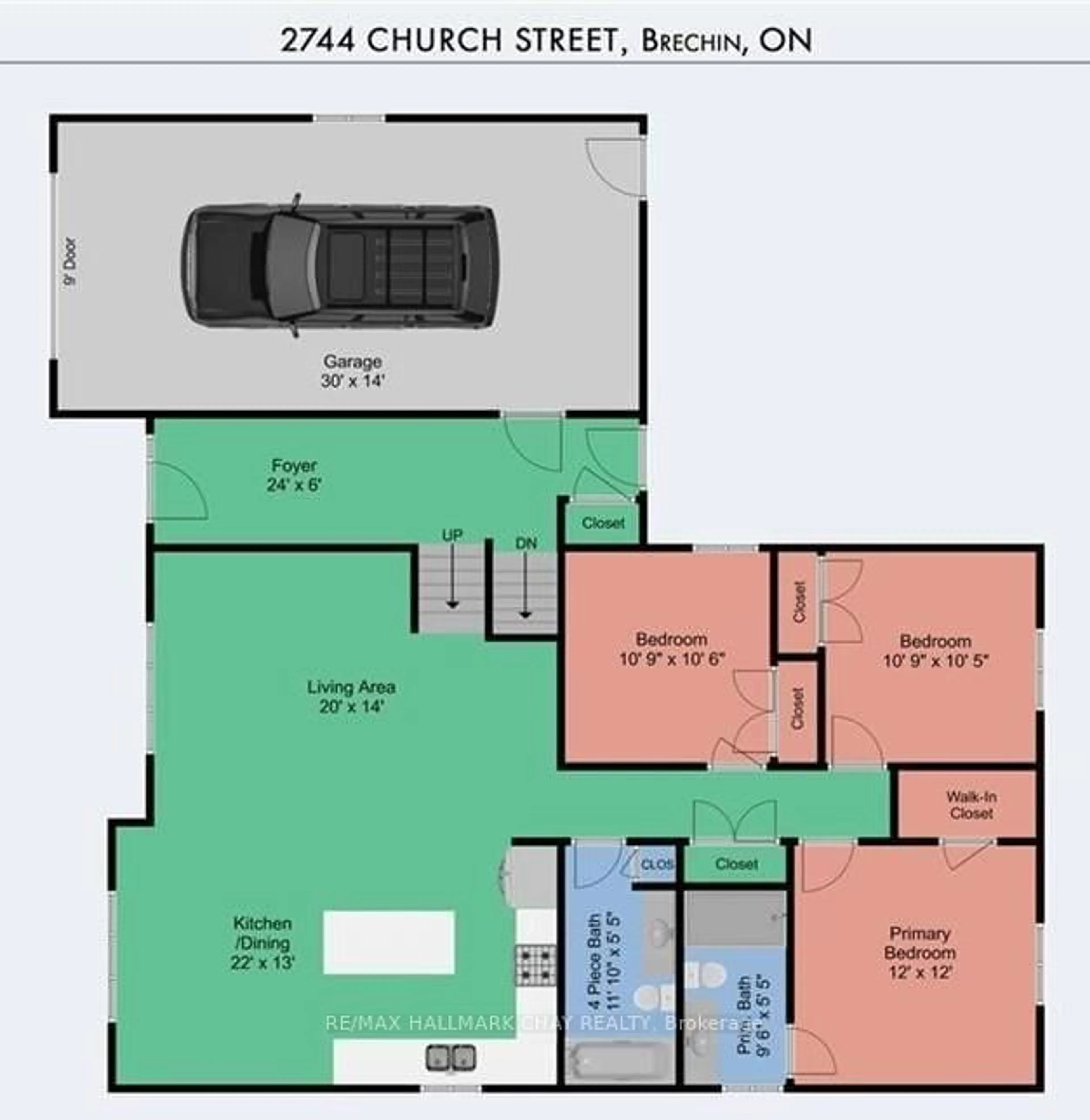 Floor plan for 2744 Church St, Ramara Ontario L0K 1B0
