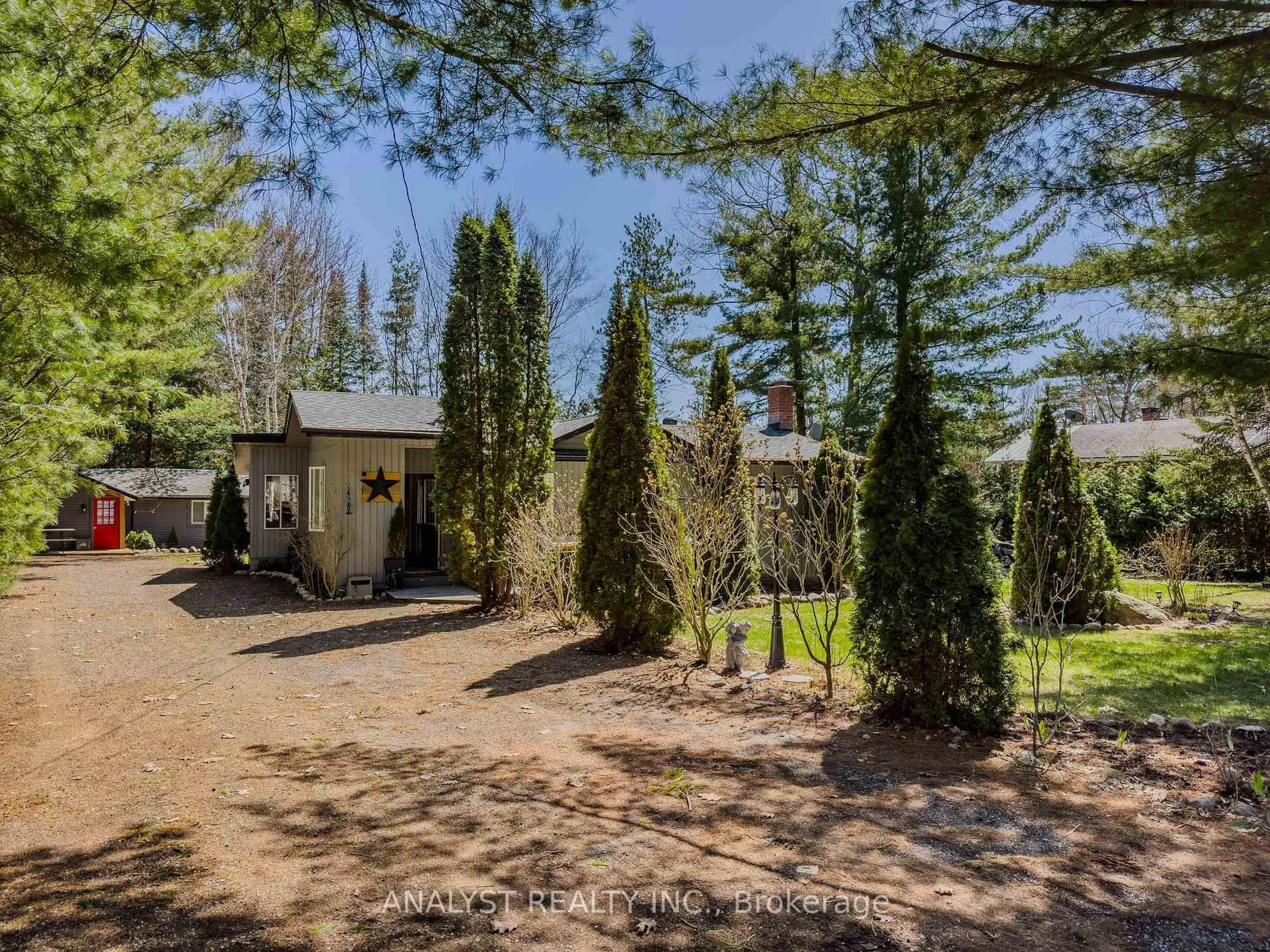 A pic from outside/outdoor area/front of a property/back of a property/a pic from drone, forest/trees view for 37 Lindale Ave, Tiny Ontario L9M 0J2