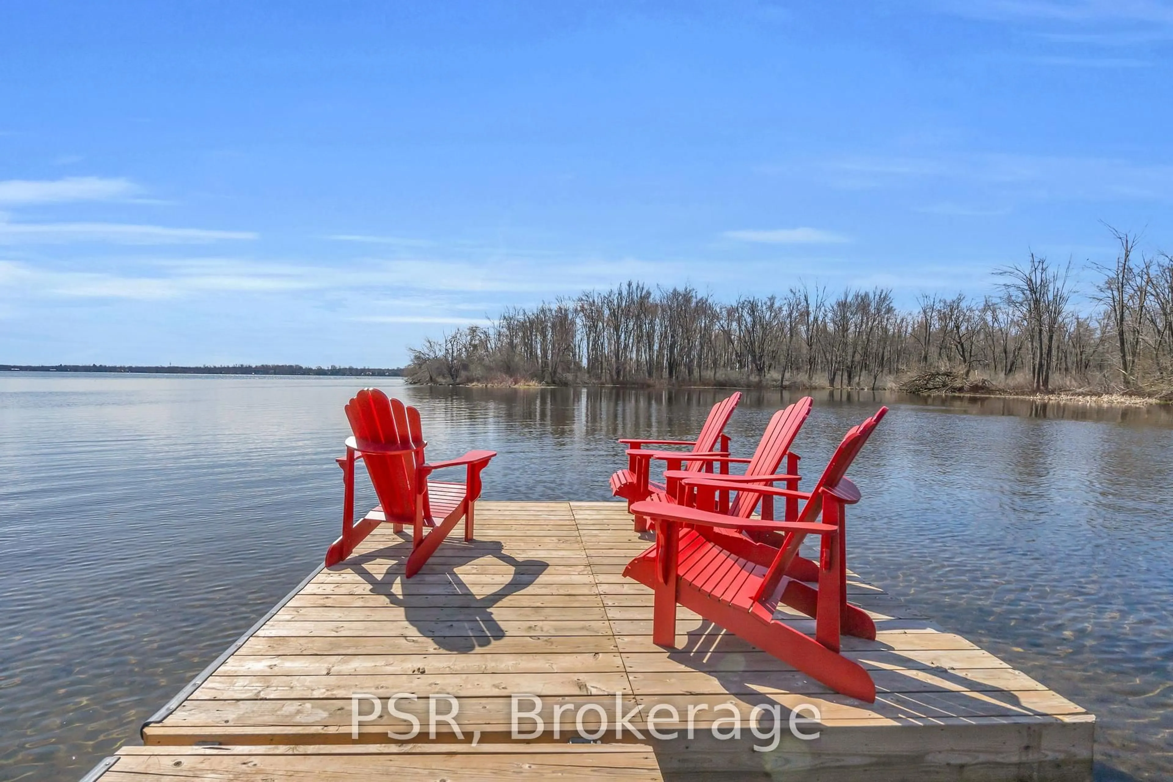 Patio, water/lake/river/ocean view for 4453 Orkney Beach Rd, Ramara Ontario L3V 6H7