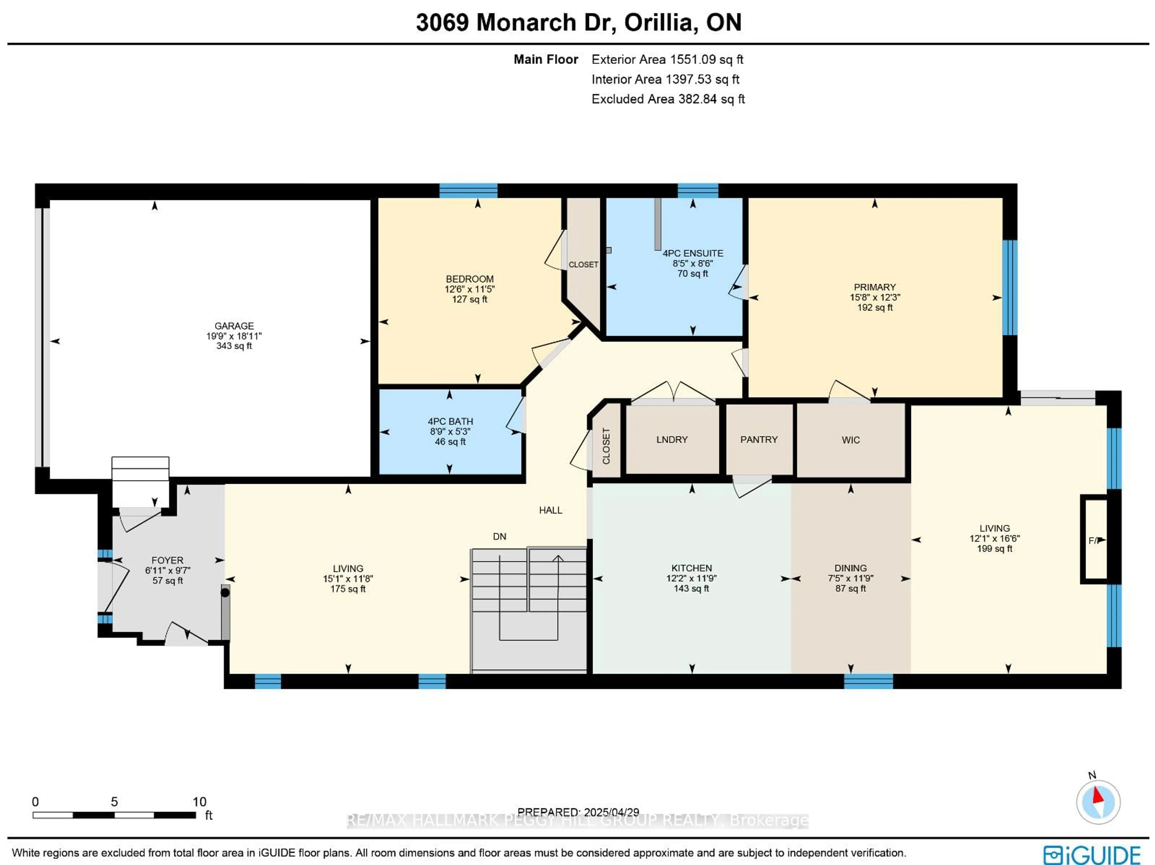 Floor plan for 3069 Monarch Dr, Orillia Ontario L3V 8K3