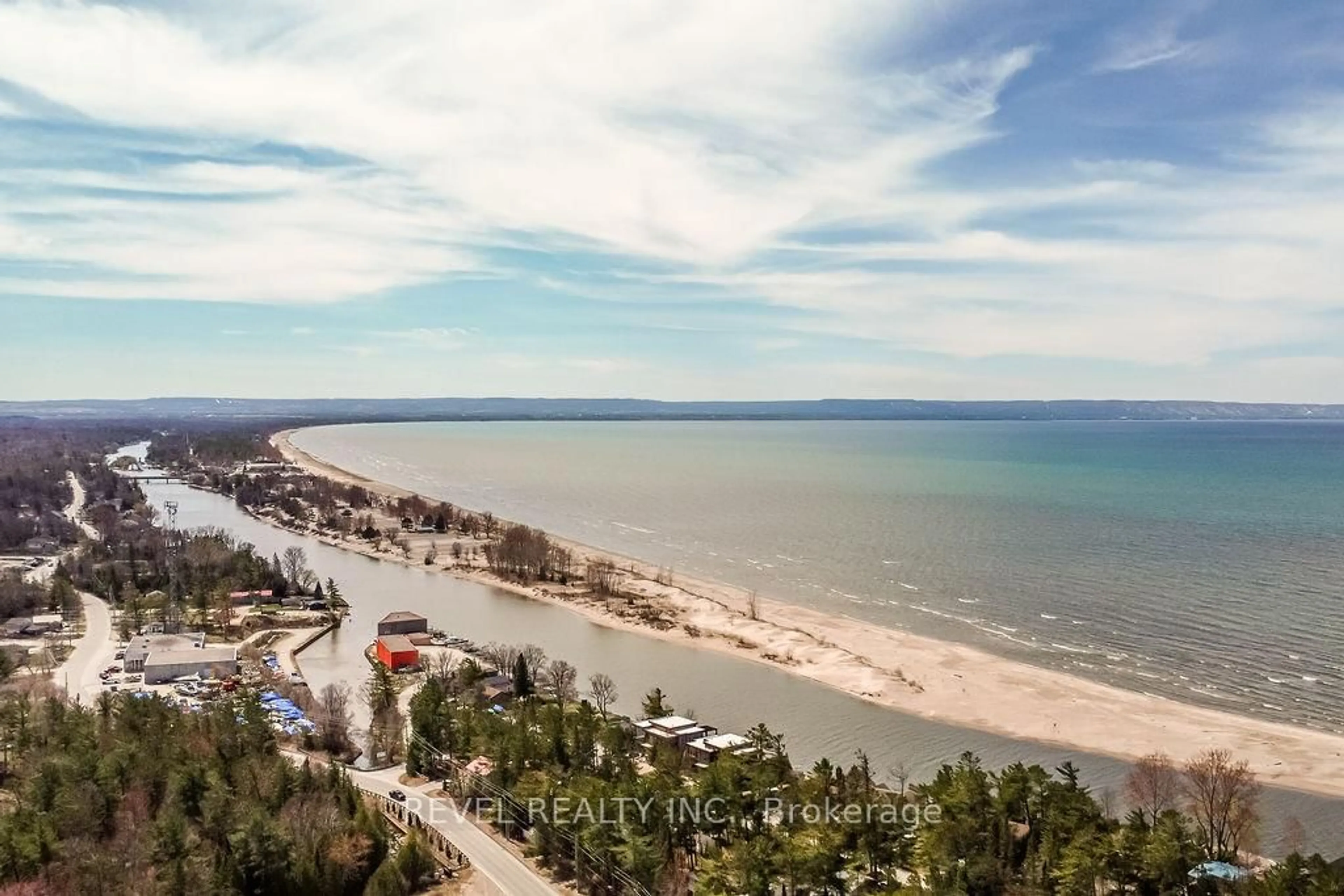 A pic from outside/outdoor area/front of a property/back of a property/a pic from drone, water/lake/river/ocean view for 85 Theme Park Dr #224, Wasaga Beach Ontario L9Z 1X7