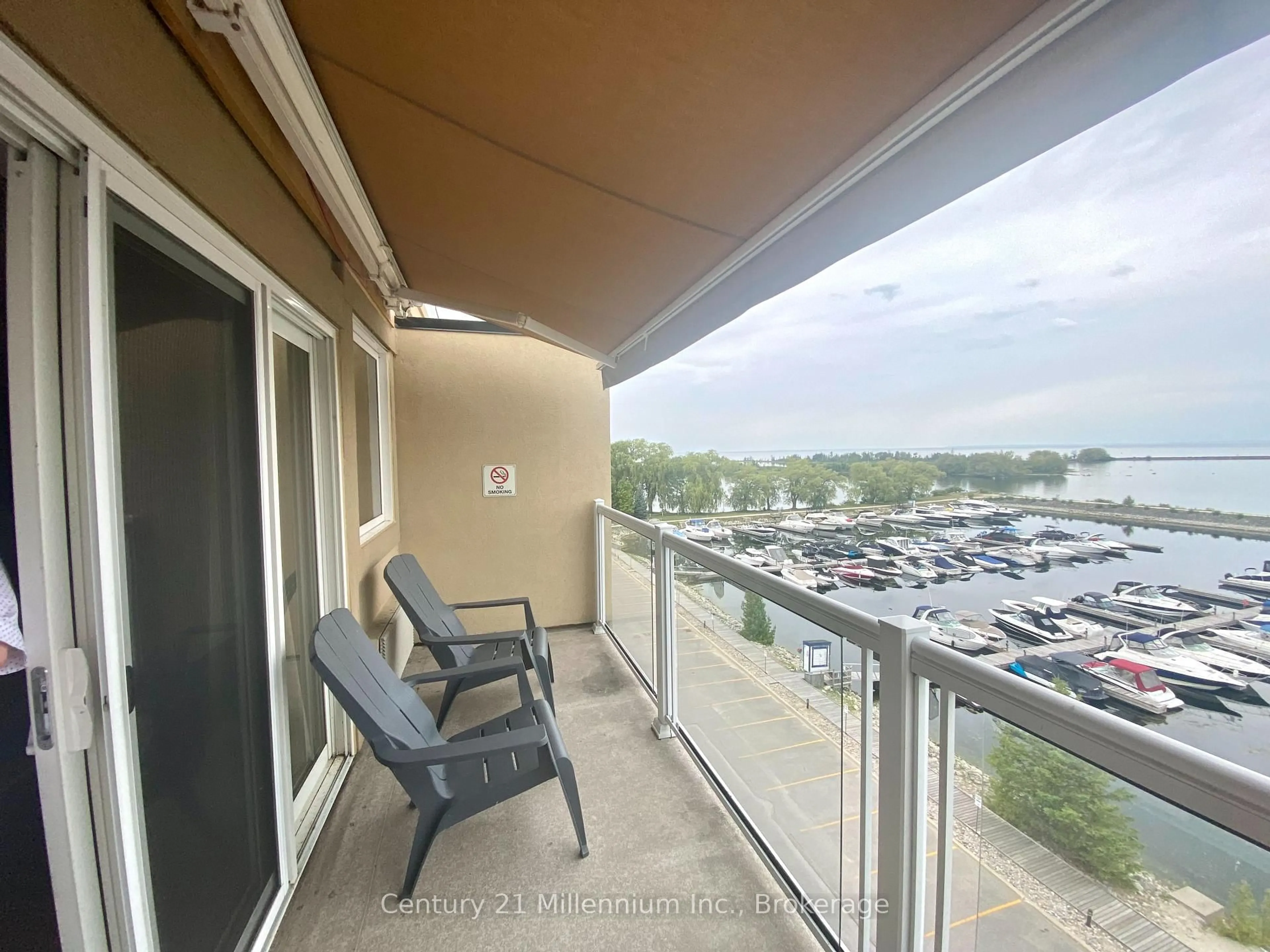 Balcony in the apartment, water/lake/river/ocean view for 9 HARBOUR St #6101-03, Collingwood Ontario L9Y 5C5