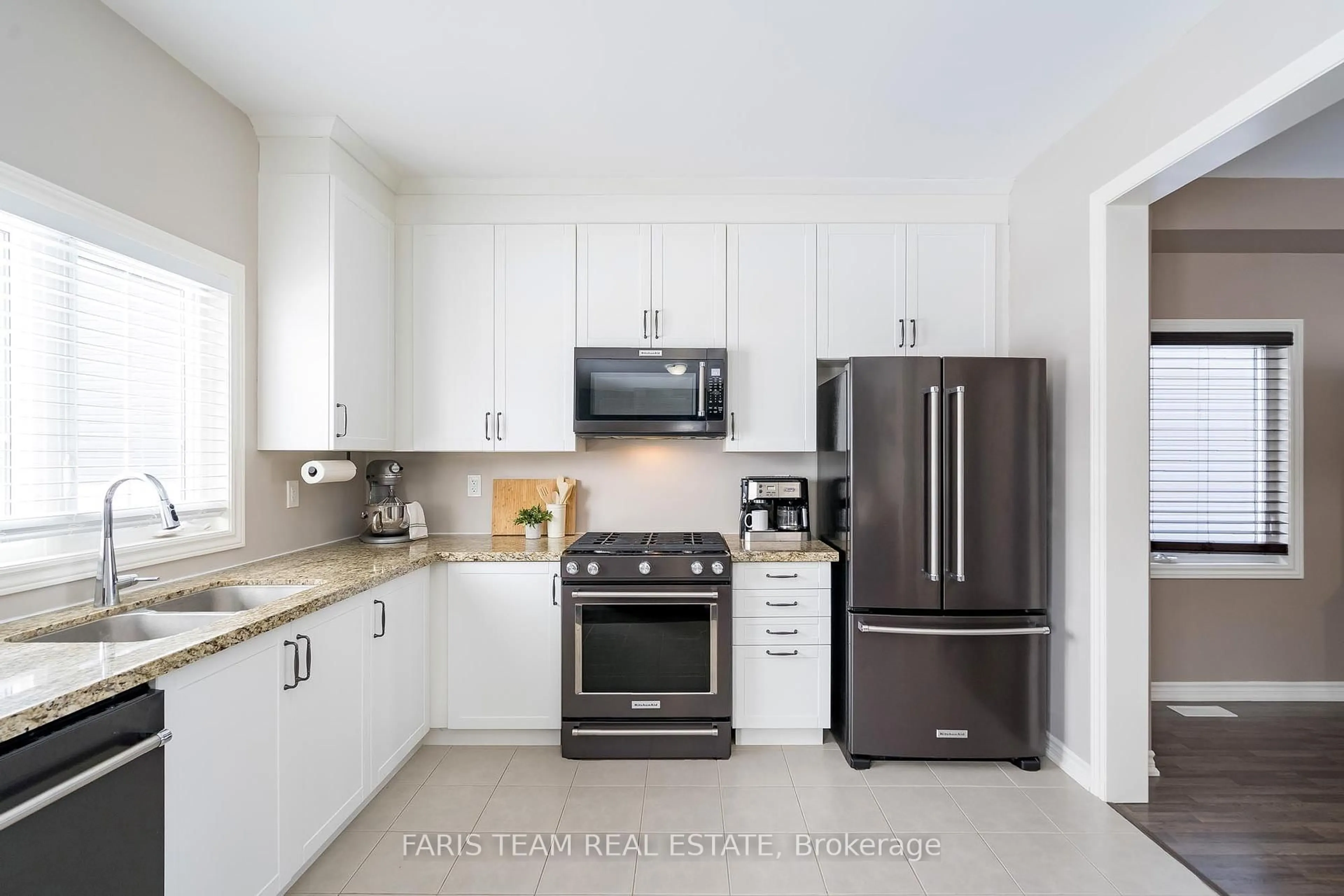 Contemporary kitchen, ceramic/tile floor for 210 Springfield Cres, Clearview Ontario L0M 1S0