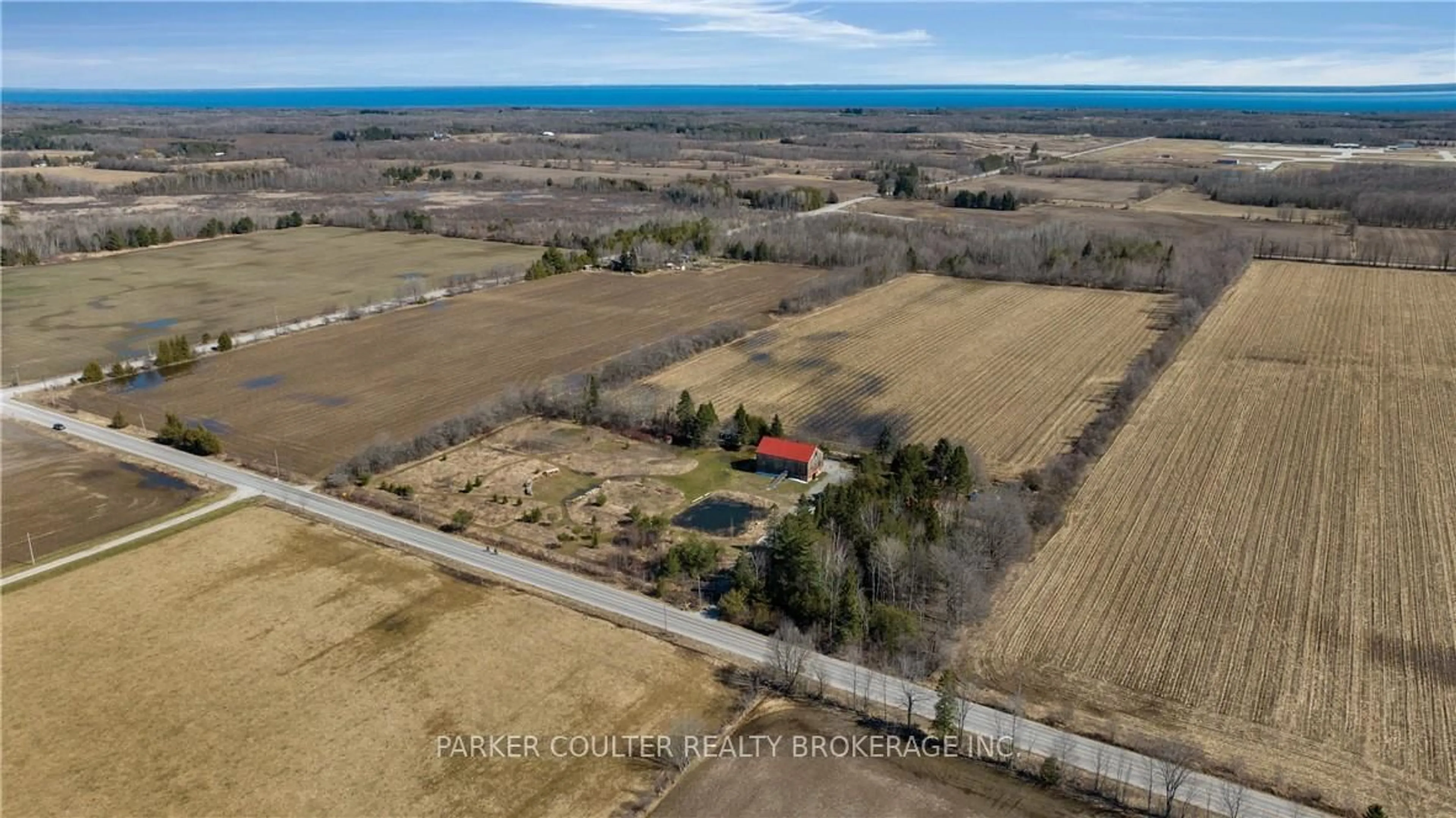 A pic from outside/outdoor area/front of a property/back of a property/a pic from drone, water/lake/river/ocean view for 73 15/16 Sdrd, Oro-Medonte Ontario L0L 2E0