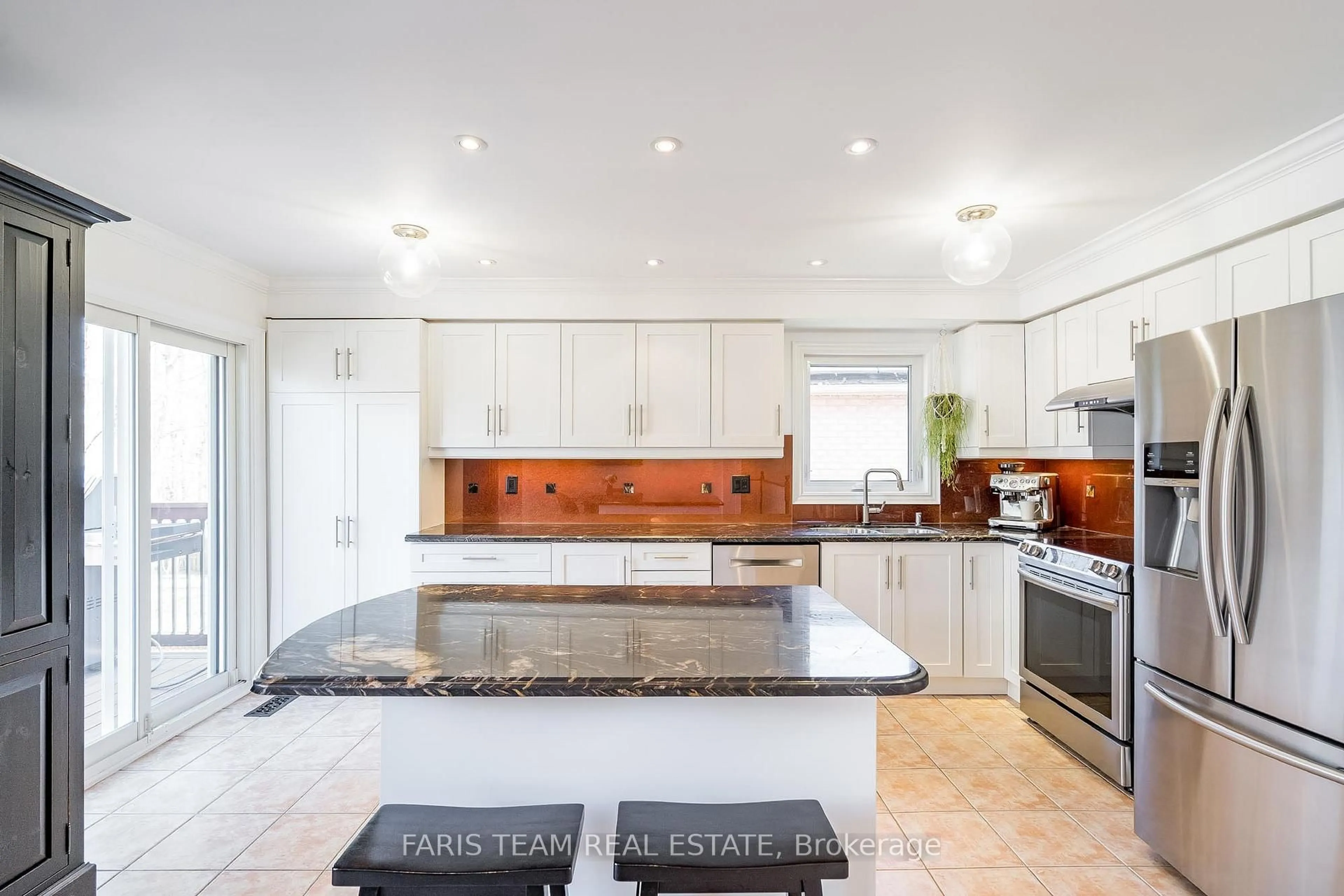 Contemporary kitchen, ceramic/tile floor for 38 Summerset Dr, Barrie Ontario L4N 9L7