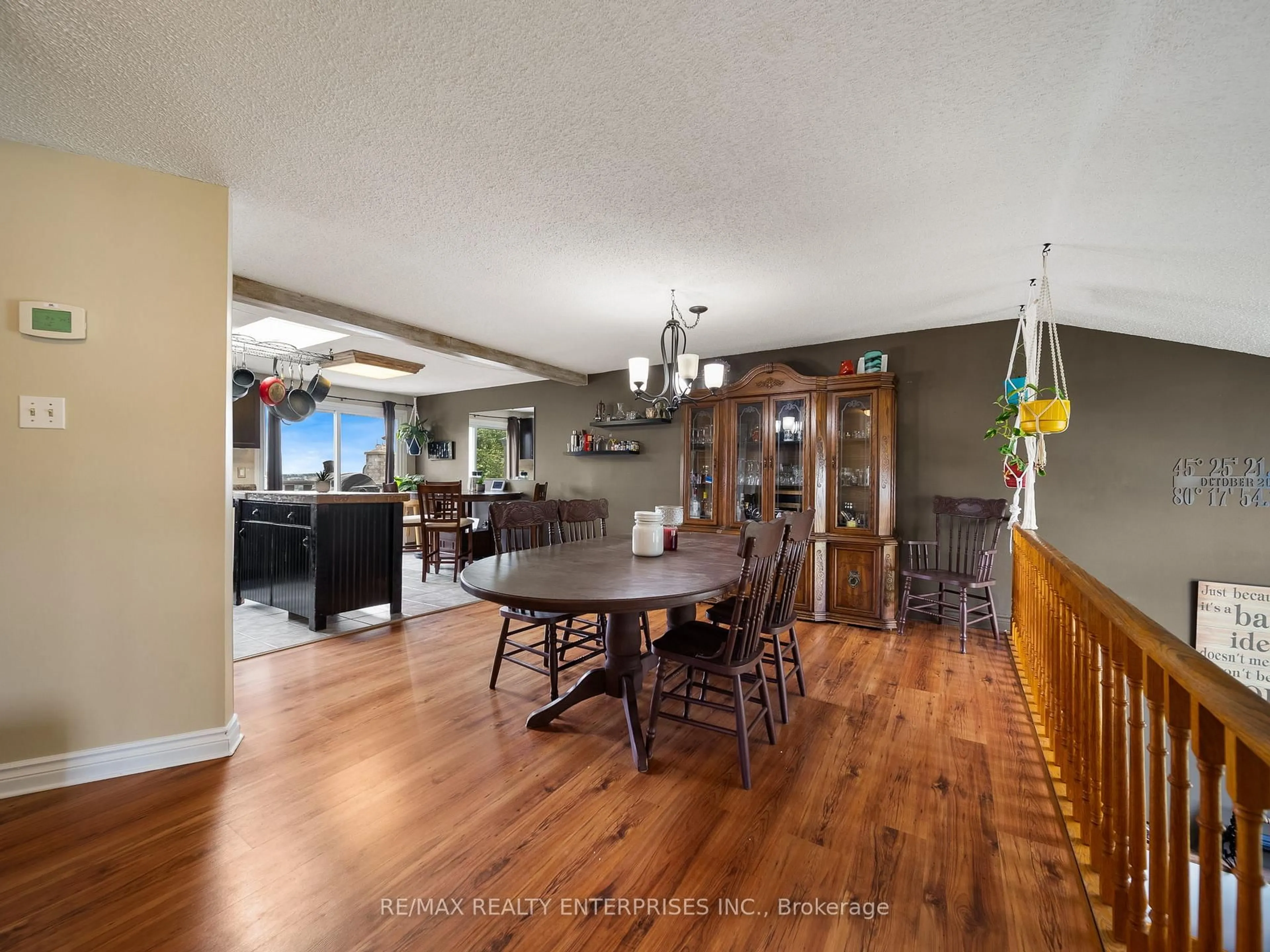 Dining room, wood/laminate floor for 126 Shakespeare Cres, Barrie Ontario L4N 6C4