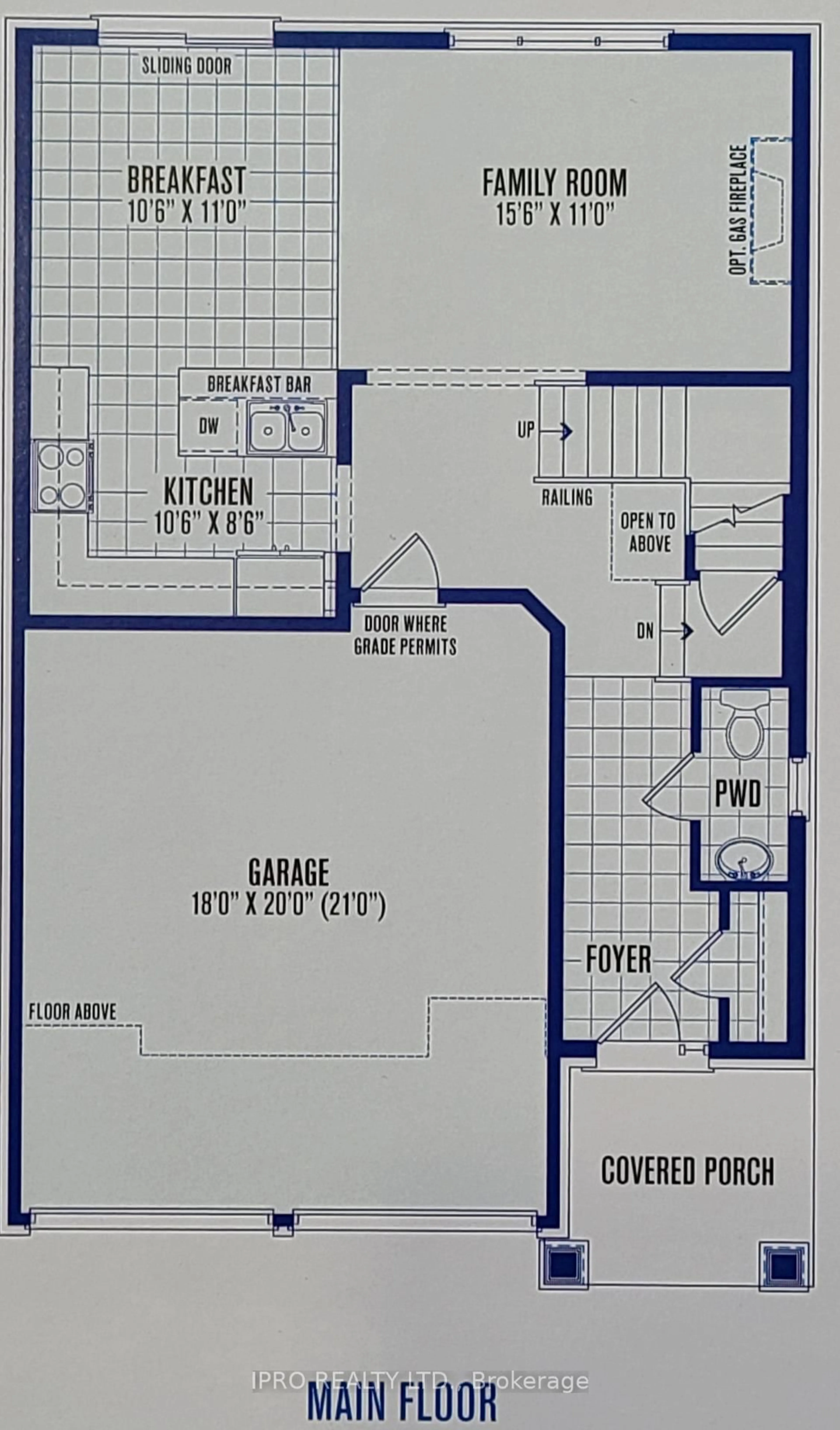Floor plan for 61 Portland St, Collingwood Ontario L9Y 2L3