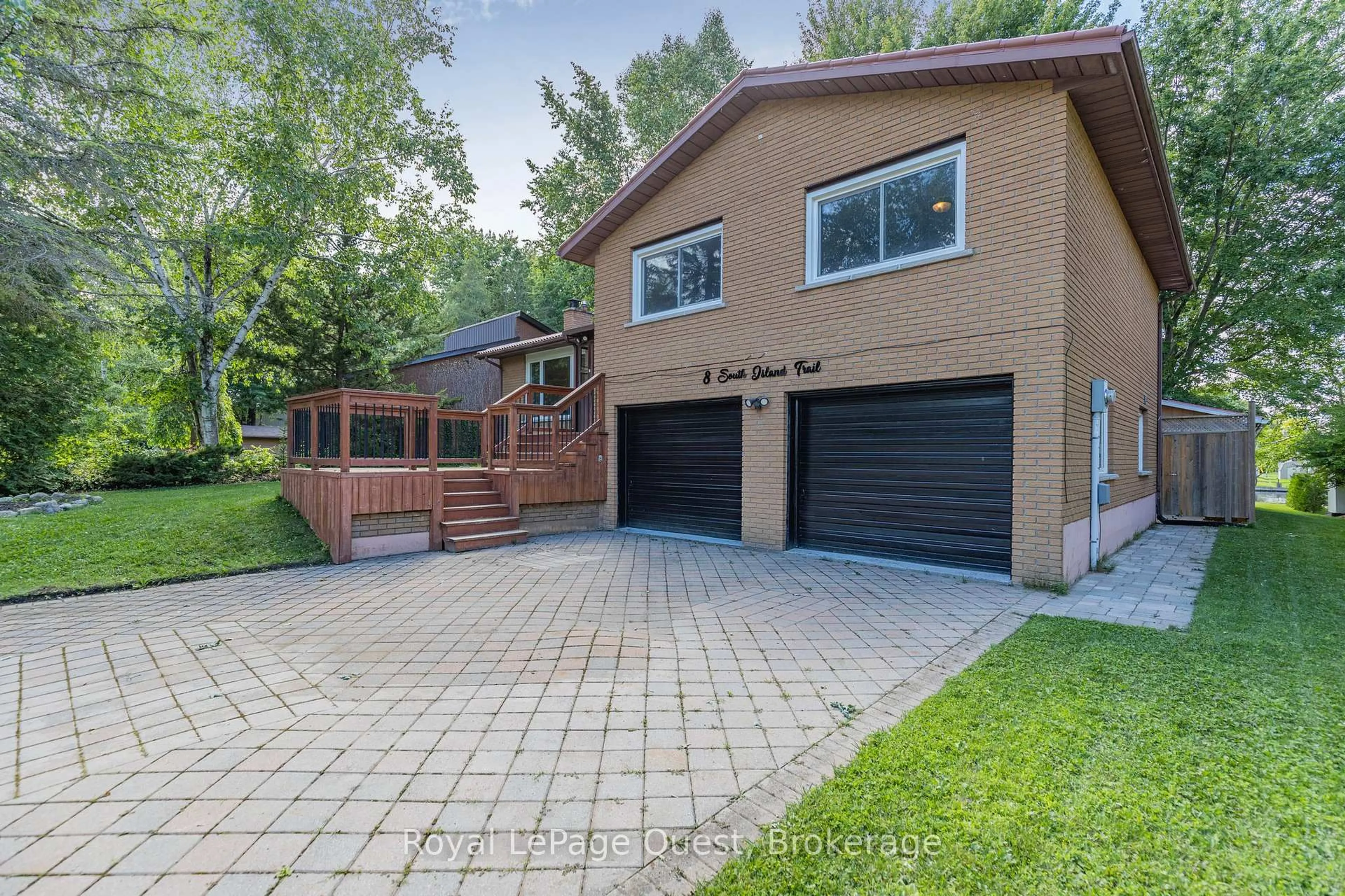 Home with brick exterior material, street for 8 SOUTH ISLAND Tr, Ramara Ontario L0K 1B0