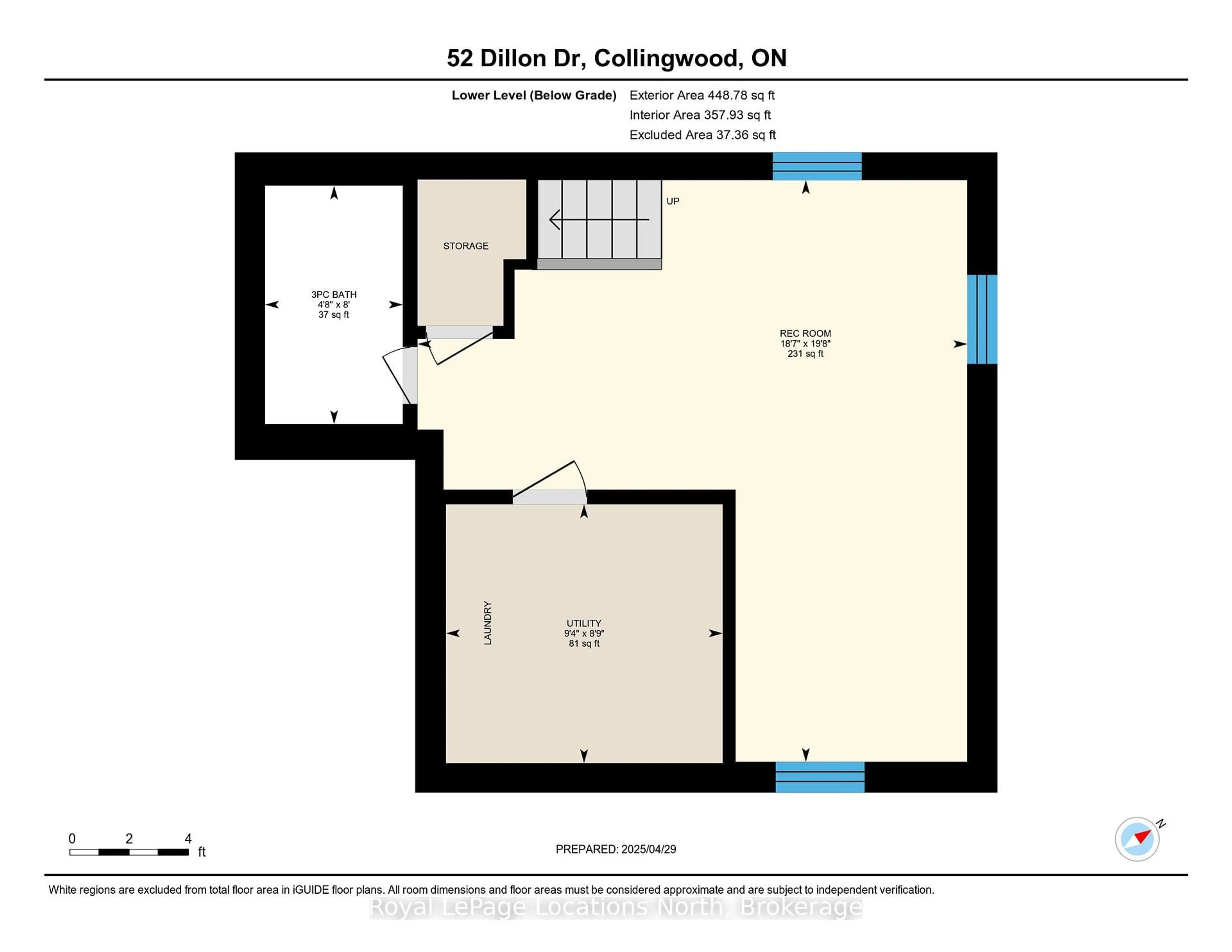 Floor plan for 52 Dillon Dr, Collingwood Ontario L9Y 4S5