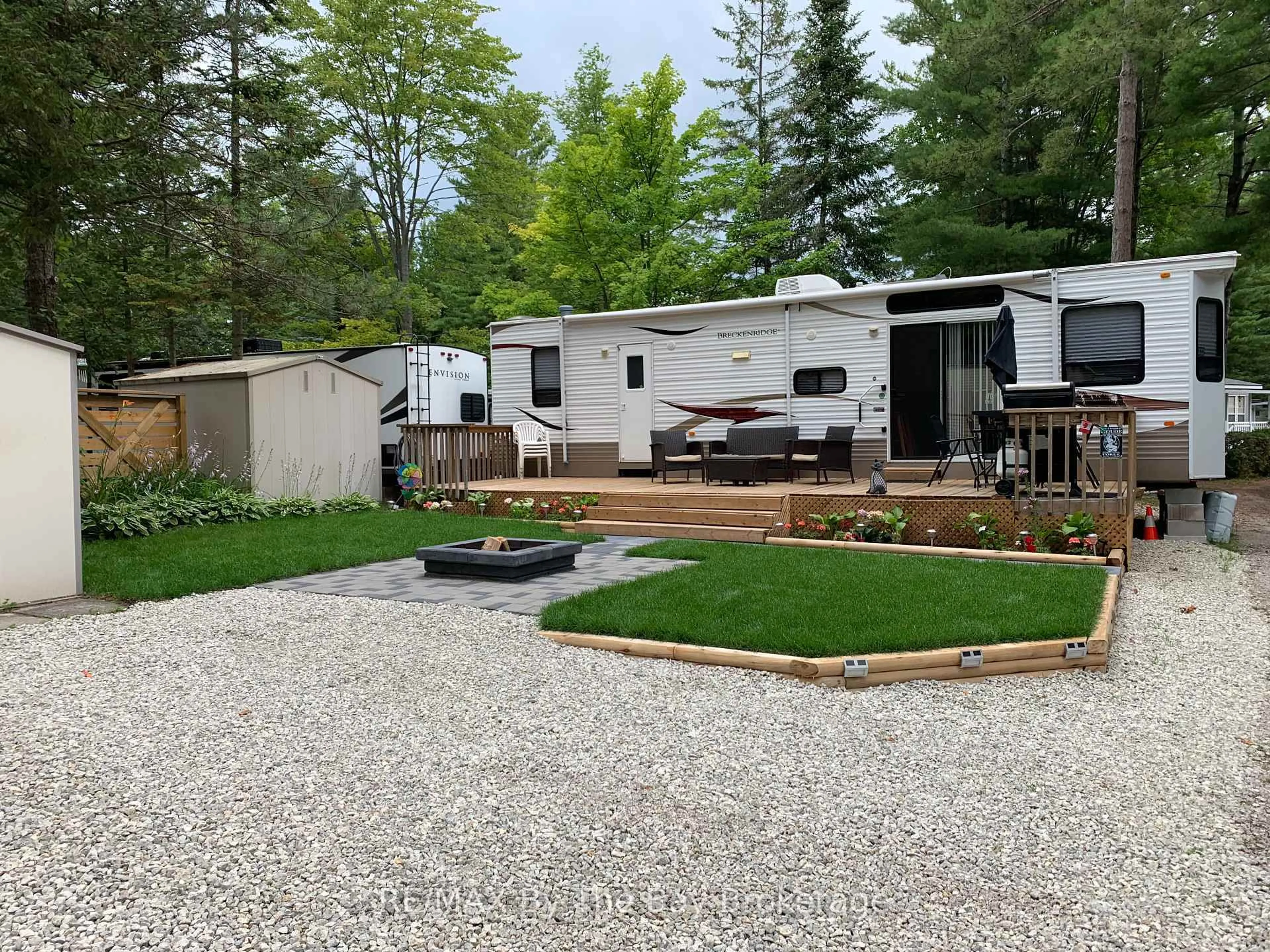 Patio, mountain view for 85 THEME PARK Dr #222, Wasaga Beach Ontario L9Z 1X7