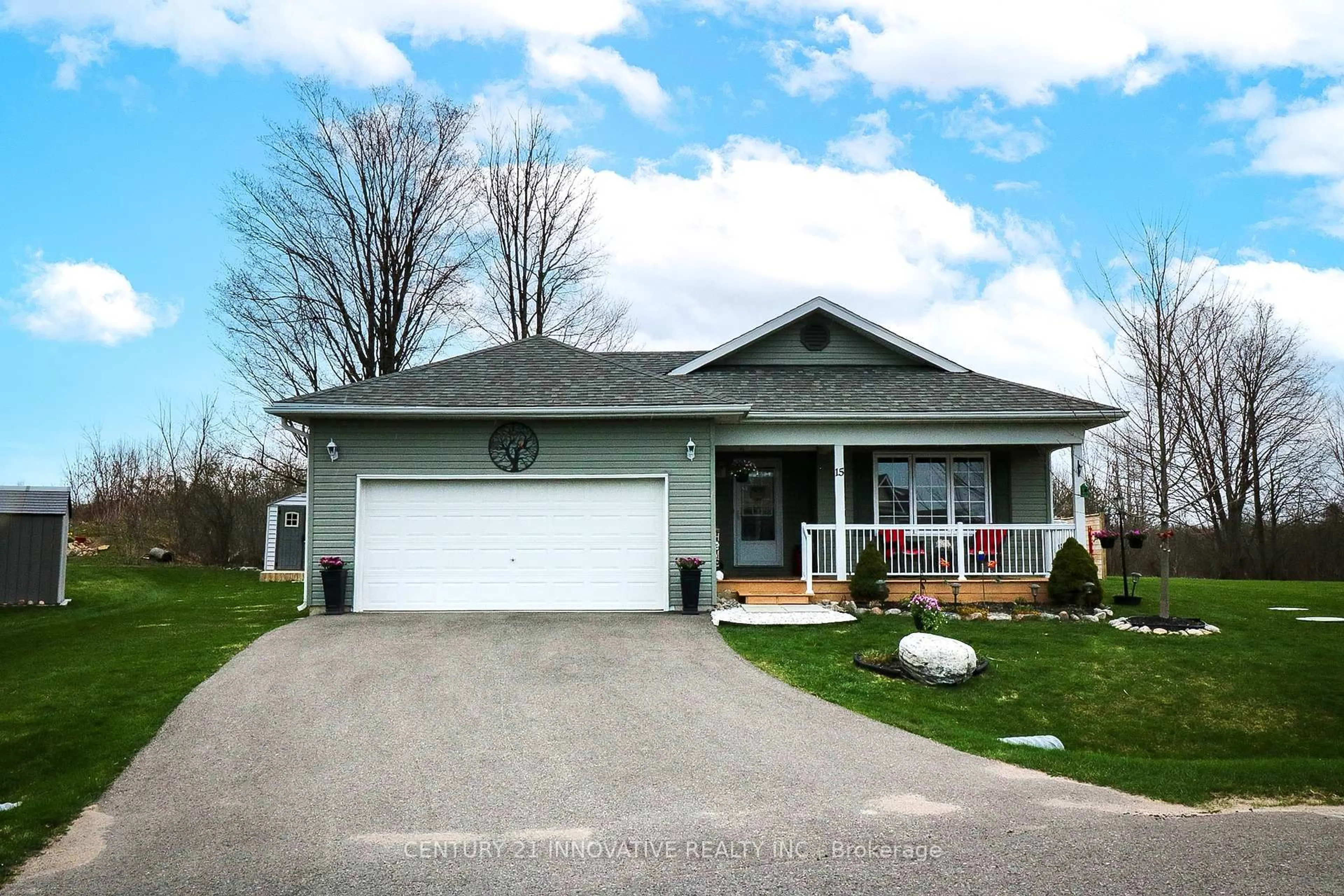 Home with vinyl exterior material, street for 15 Ainsworth Dr, Ramara Ontario L3V 8J9