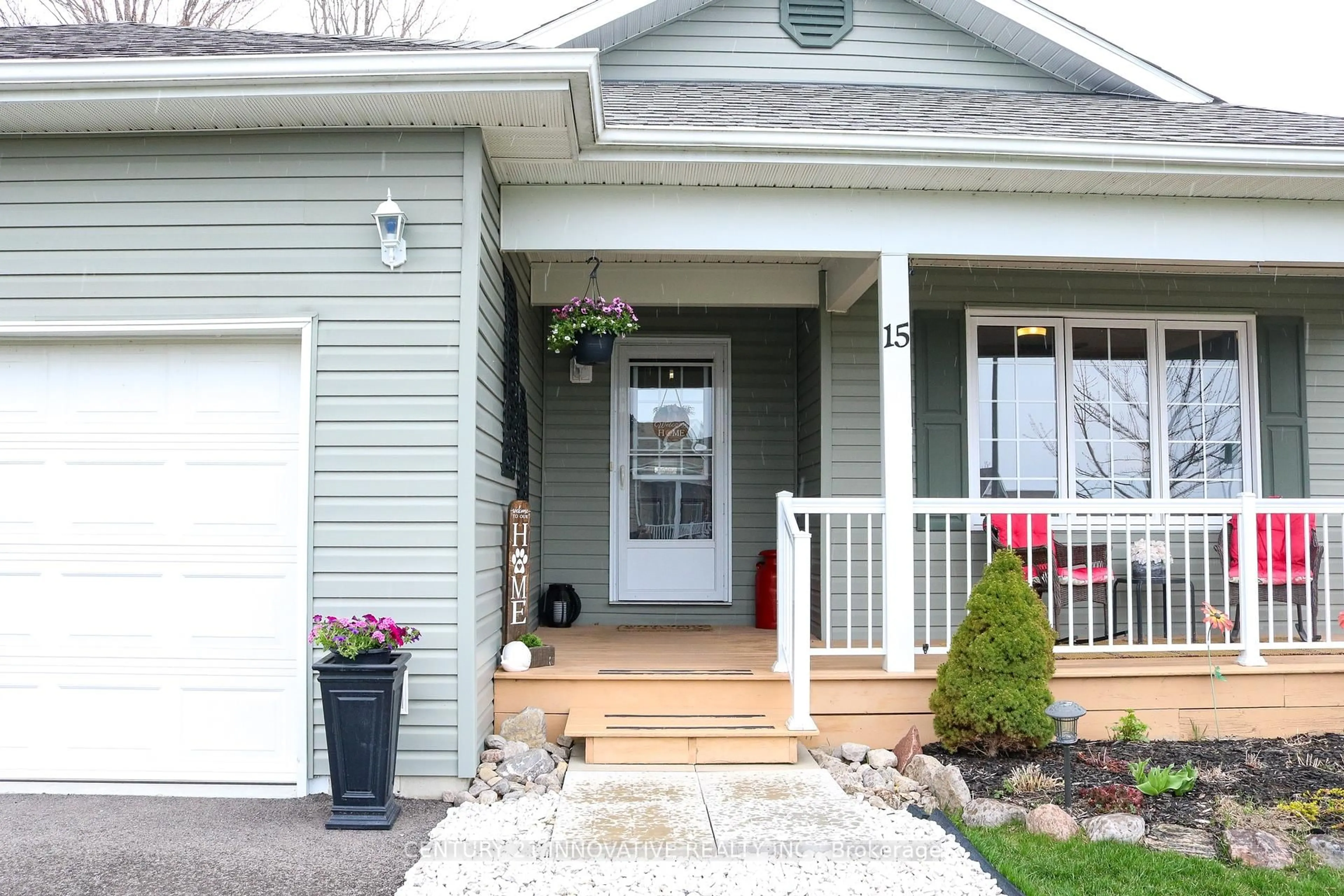 Home with vinyl exterior material, street for 15 Ainsworth Dr, Ramara Ontario L3V 8J9