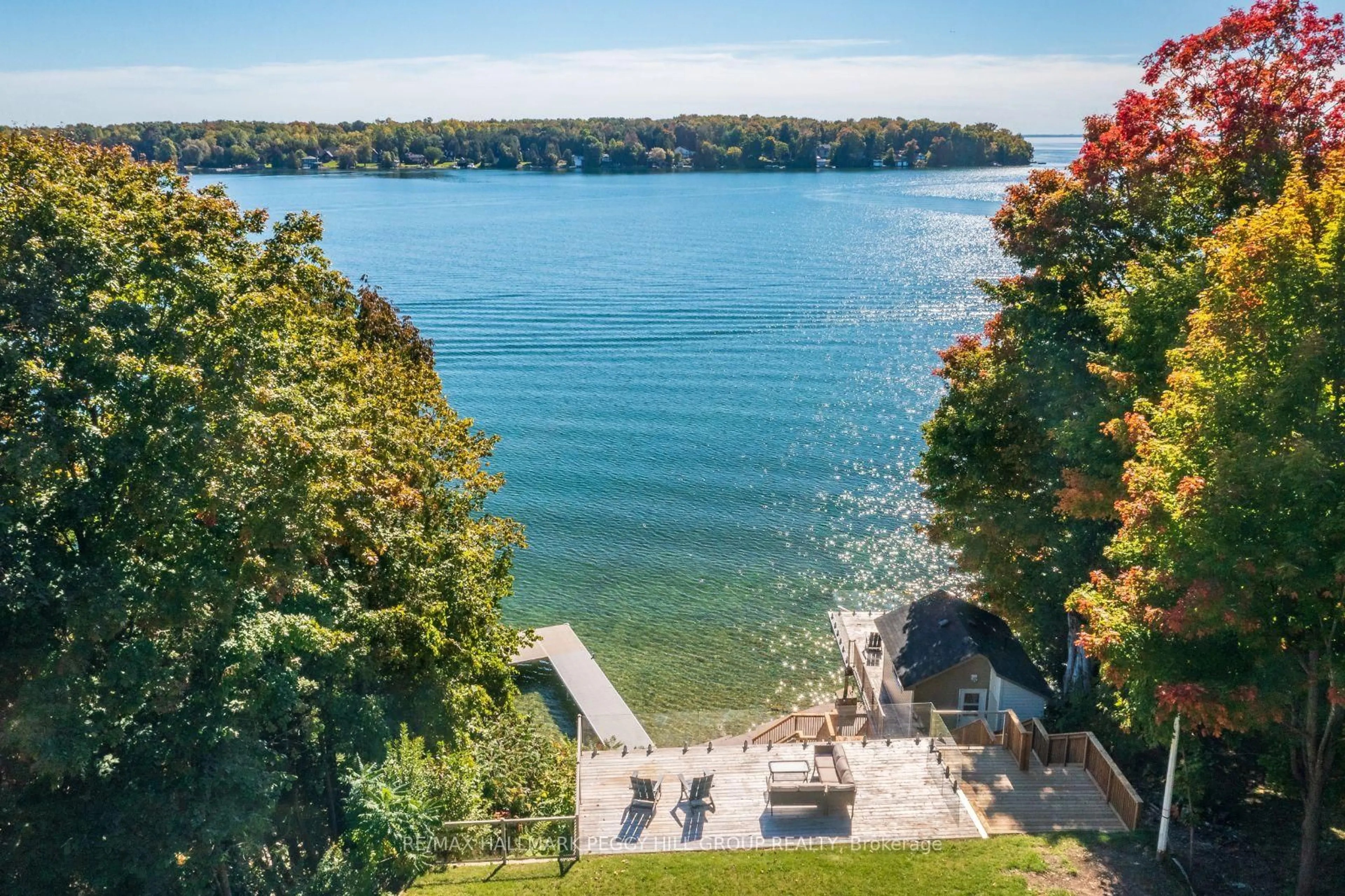 A pic from outside/outdoor area/front of a property/back of a property/a pic from drone, water/lake/river/ocean view for 273 Shoreline Dr, Oro-Medonte Ontario L0L 1T0