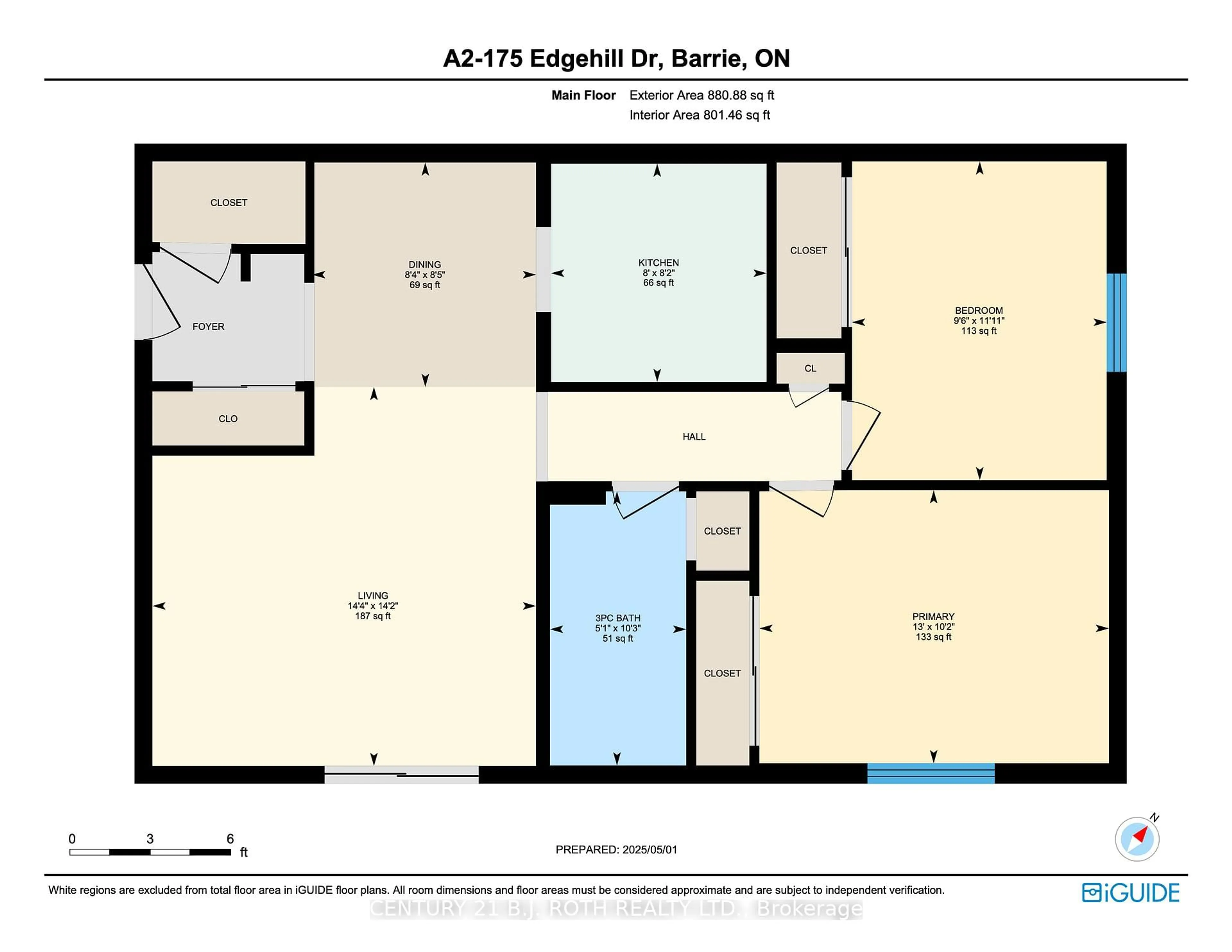 Floor plan for 175 Edgehill Dr #A2, Barrie Ontario L4N 1L9