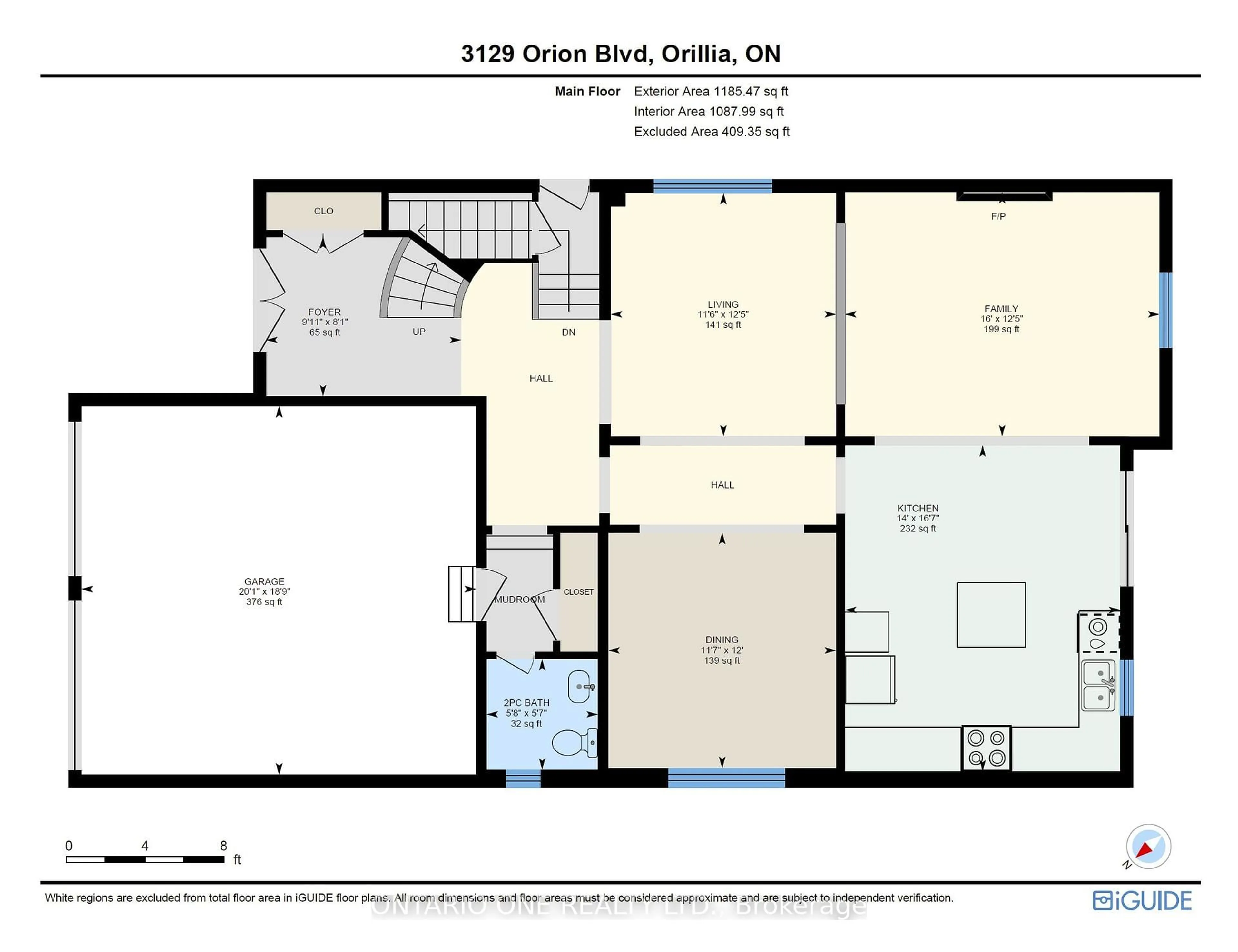 Floor plan for 3129 Orion Blvd, Orillia Ontario L3V 8L8