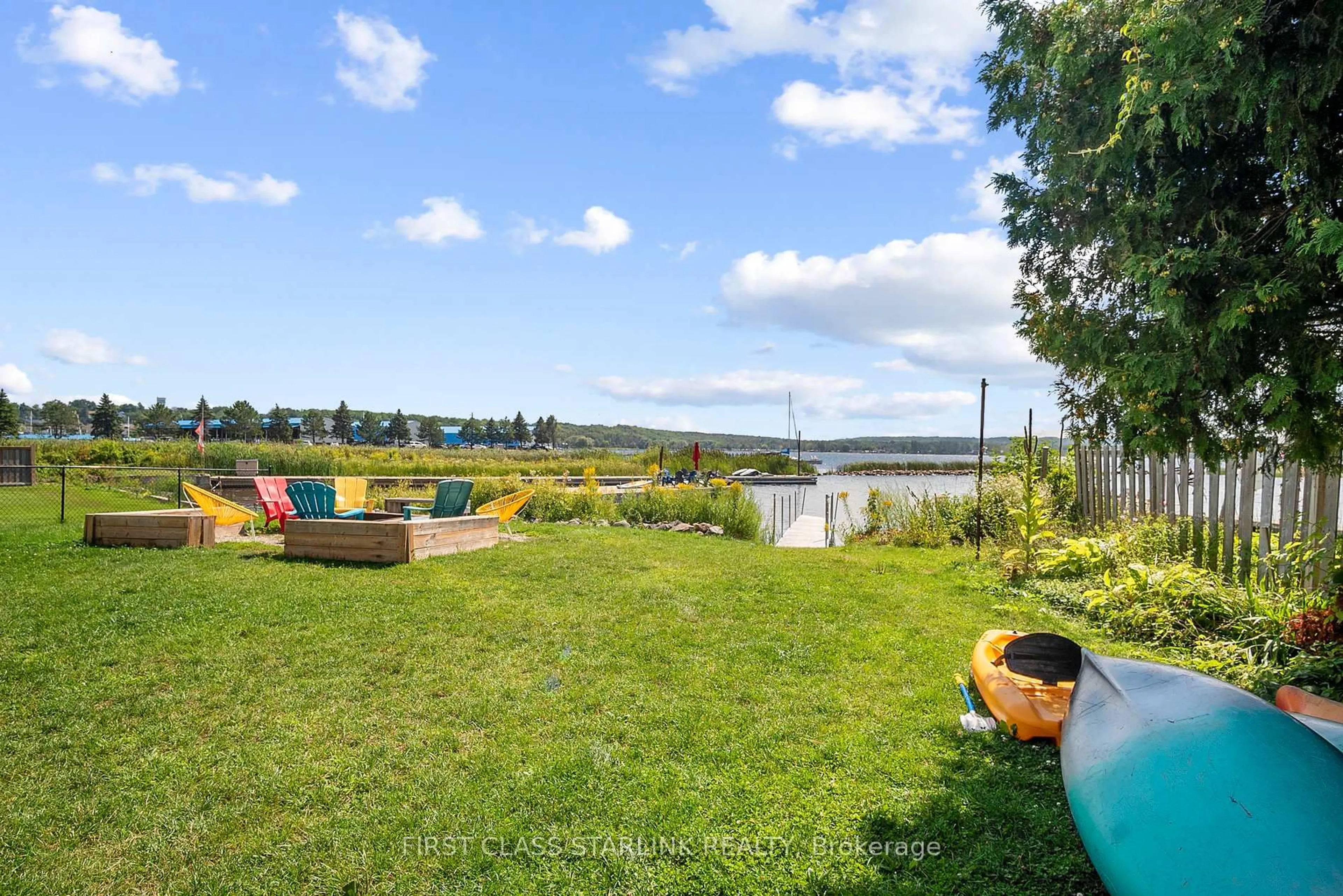 Patio, water/lake/river/ocean view for 42 Lighthouse Cres, Tay Ontario L0K 2A0