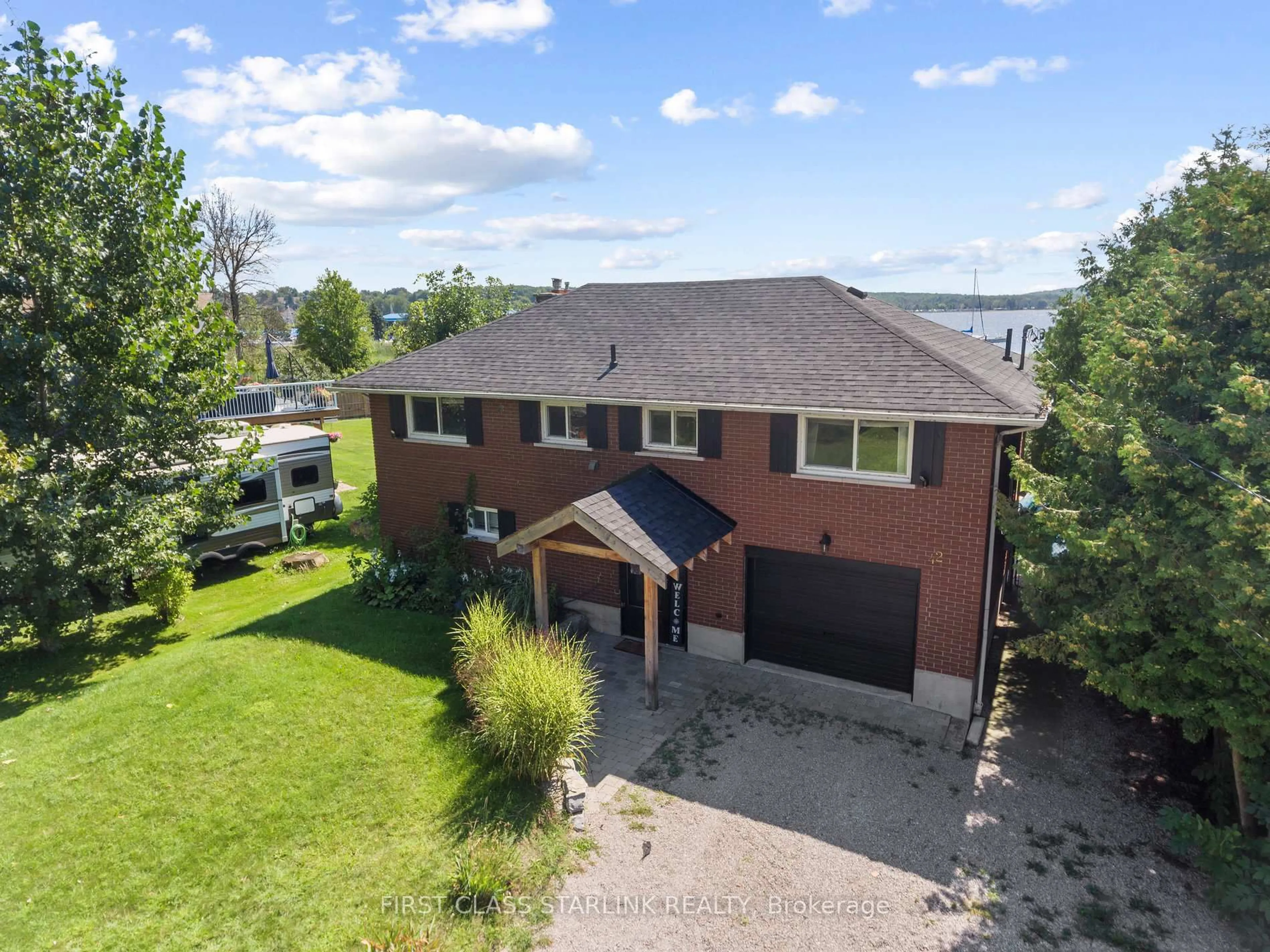 A pic from outside/outdoor area/front of a property/back of a property/a pic from drone, water/lake/river/ocean view for 42 Lighthouse Cres, Tay Ontario L0K 2A0
