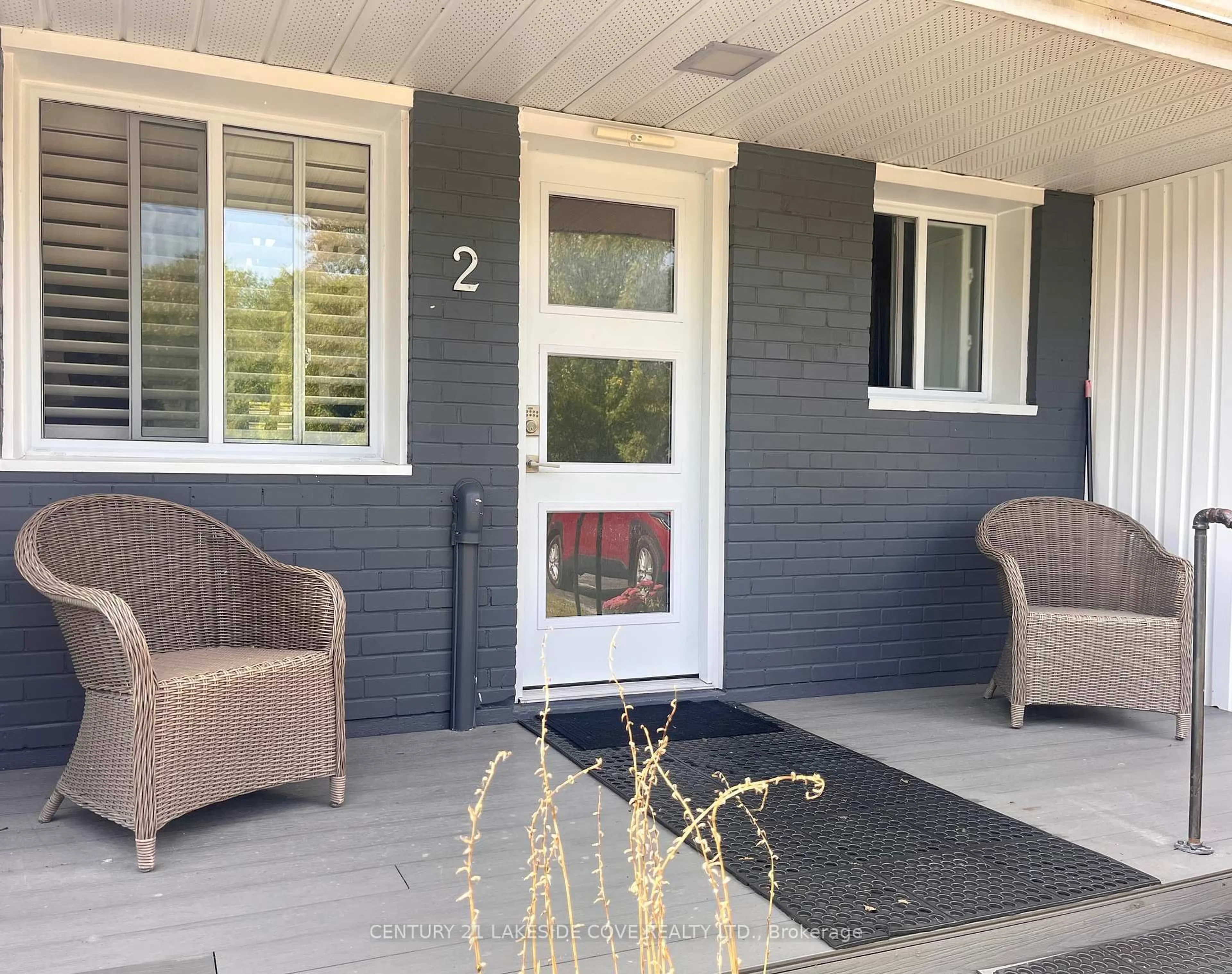 Home with vinyl exterior material, street for 3 Paradise Blvd #Unit 2, Ramara Ontario L0K 1B0