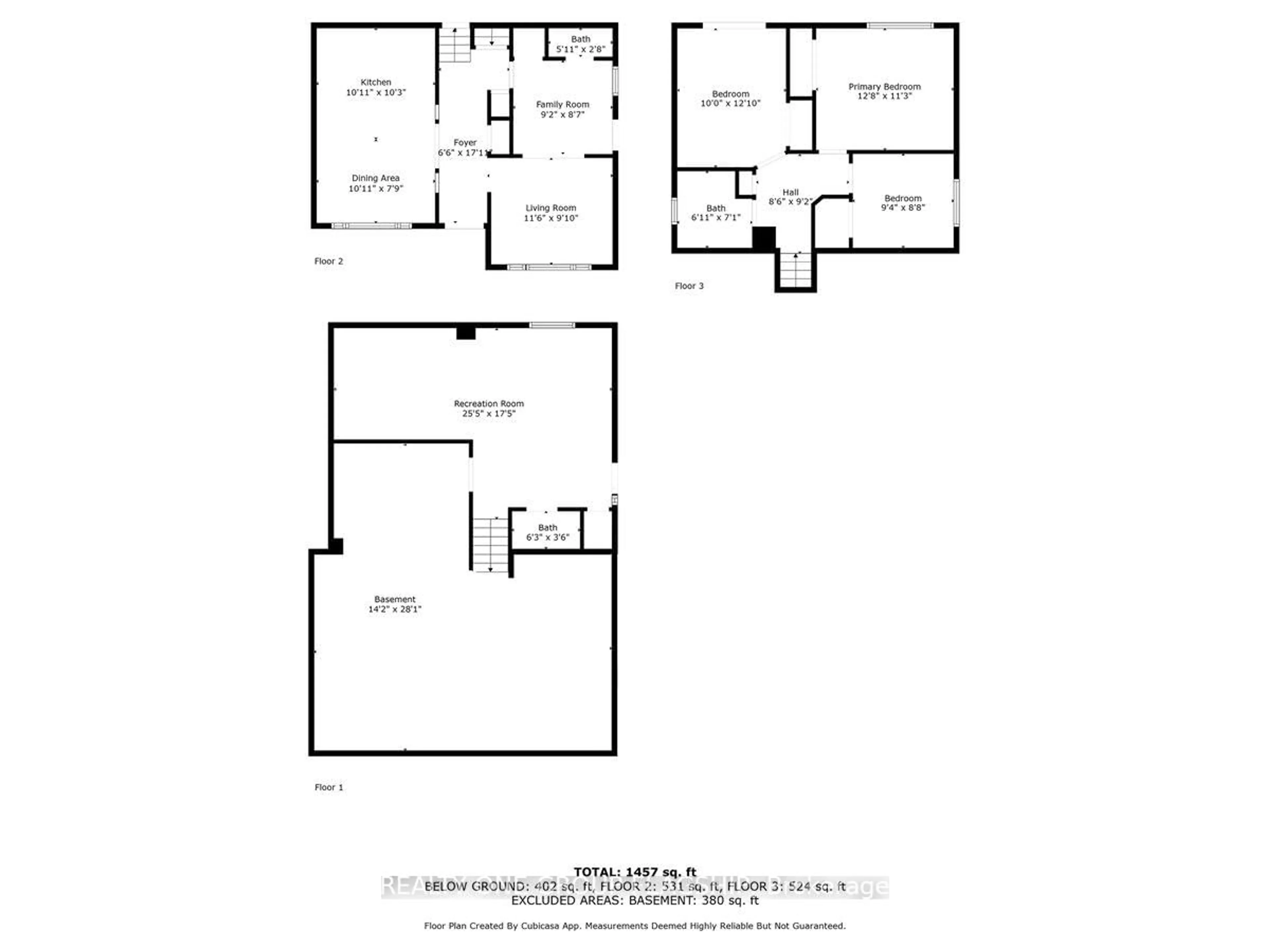 Floor plan for 52 Highcroft Rd, Barrie Ontario L4N 2X7