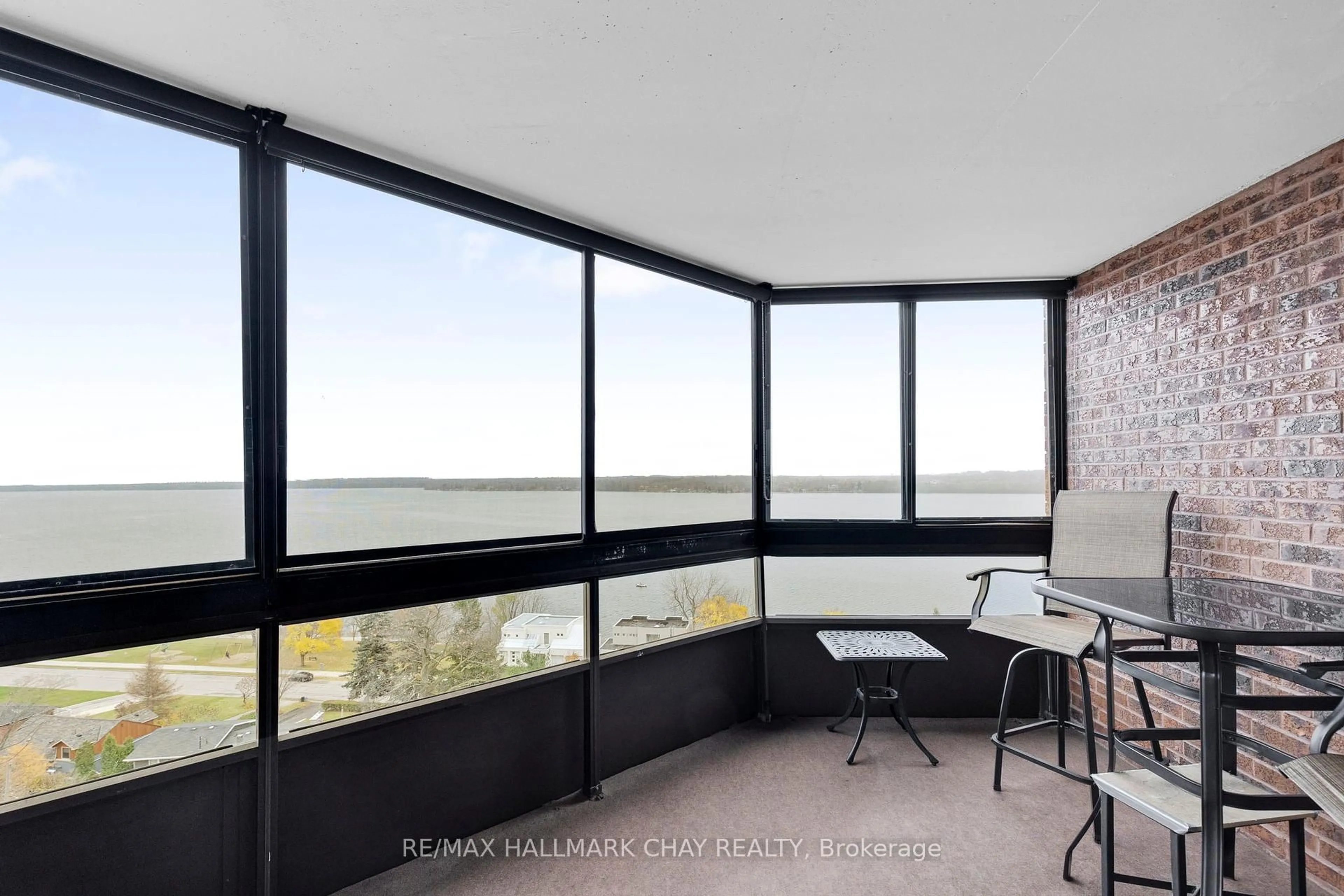 Balcony in the apartment, water/lake/river/ocean view for 181 Collier St #1107, Barrie Ontario L4M 5L6