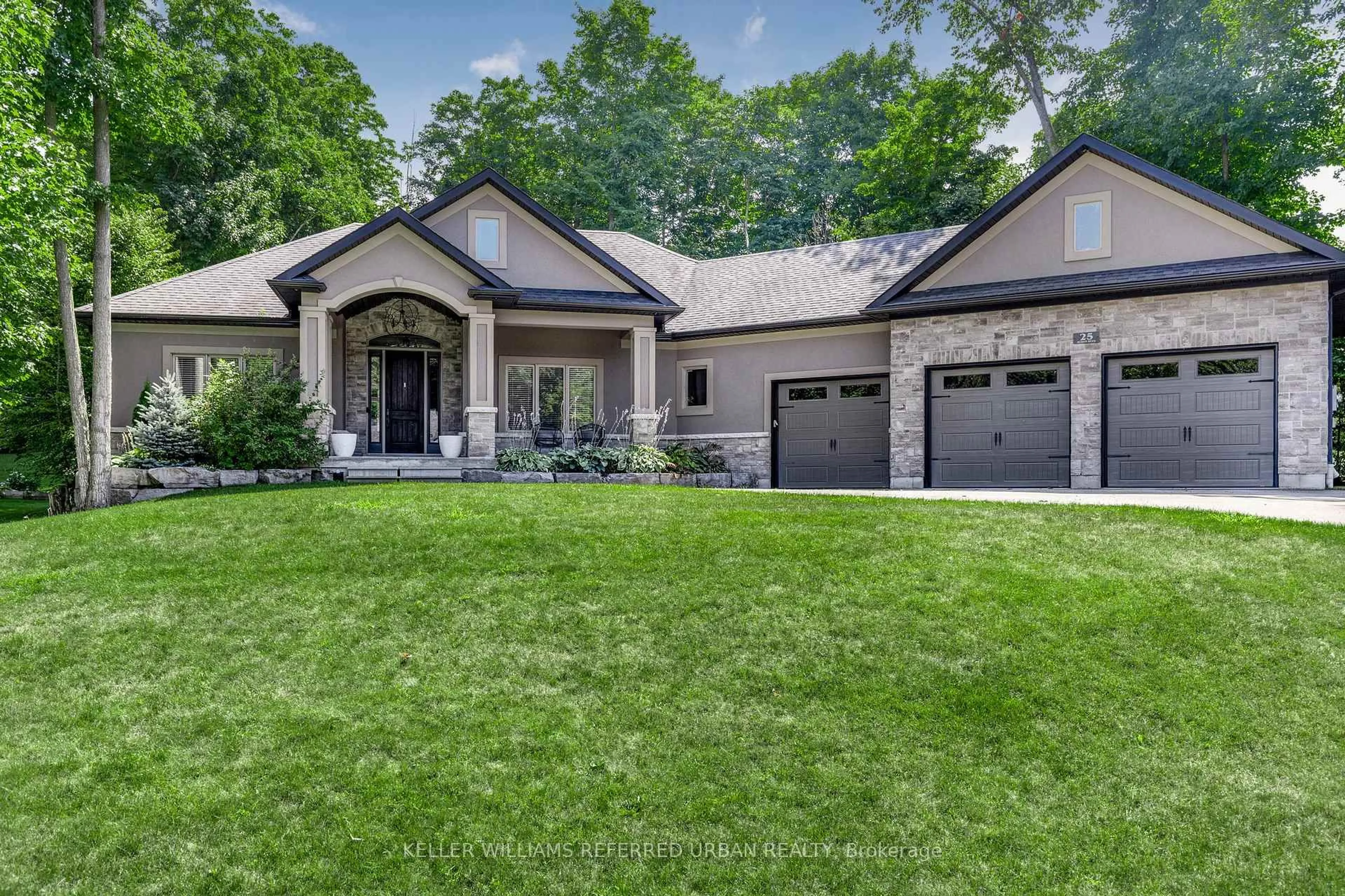 Home with brick exterior material, unknown for 25 Heron Blvd, Springwater Ontario L0L 1Y3
