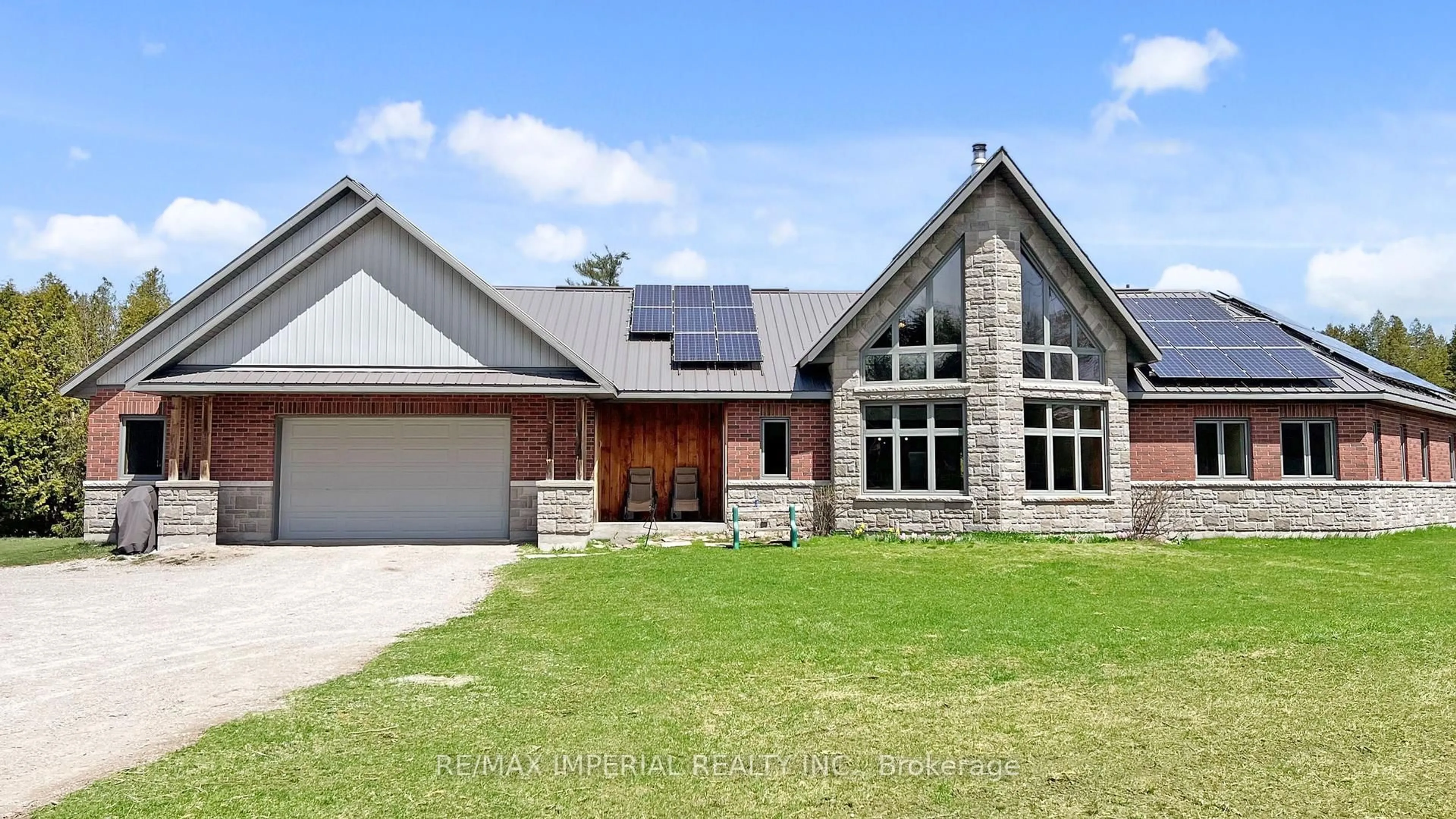 Home with brick exterior material, street for 1917 Old Second Rd, Springwater Ontario L9X 1N9