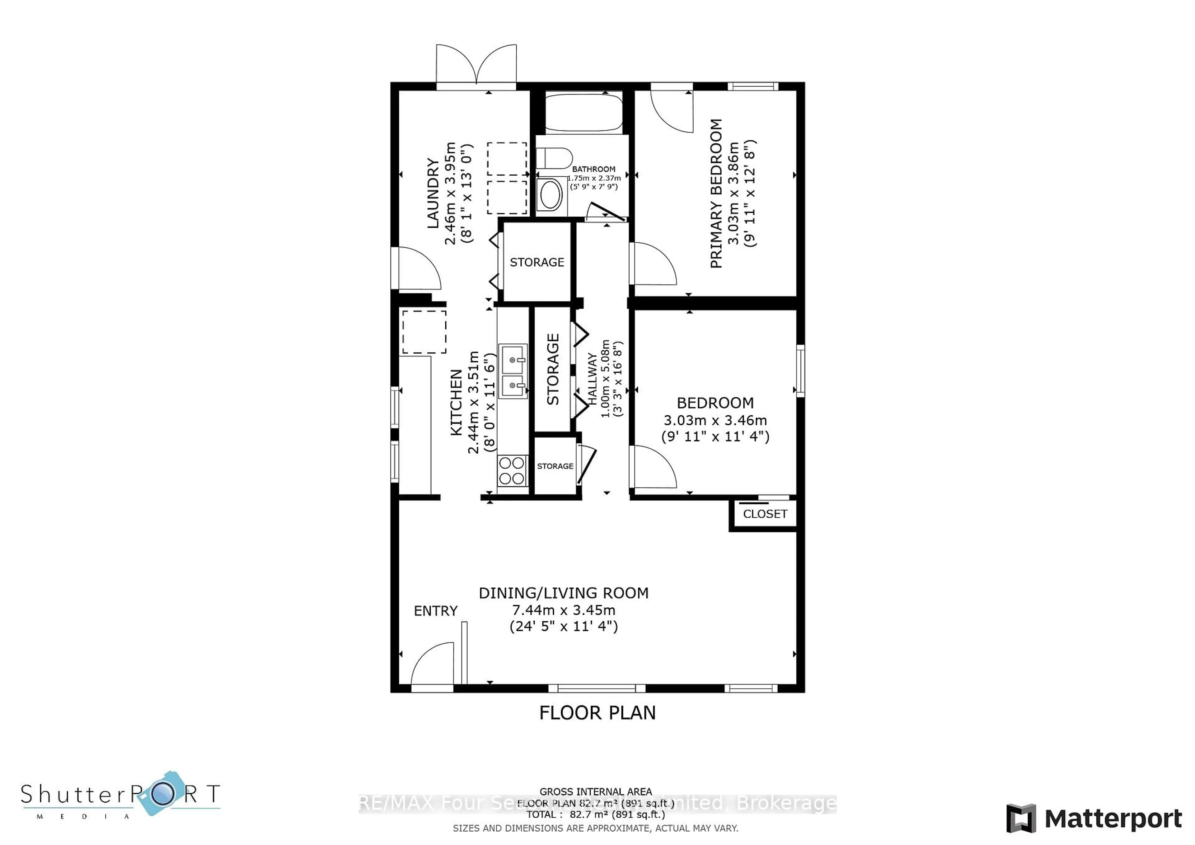 Floor plan for 104 Oak St, Collingwood Ontario L9Y 2X8