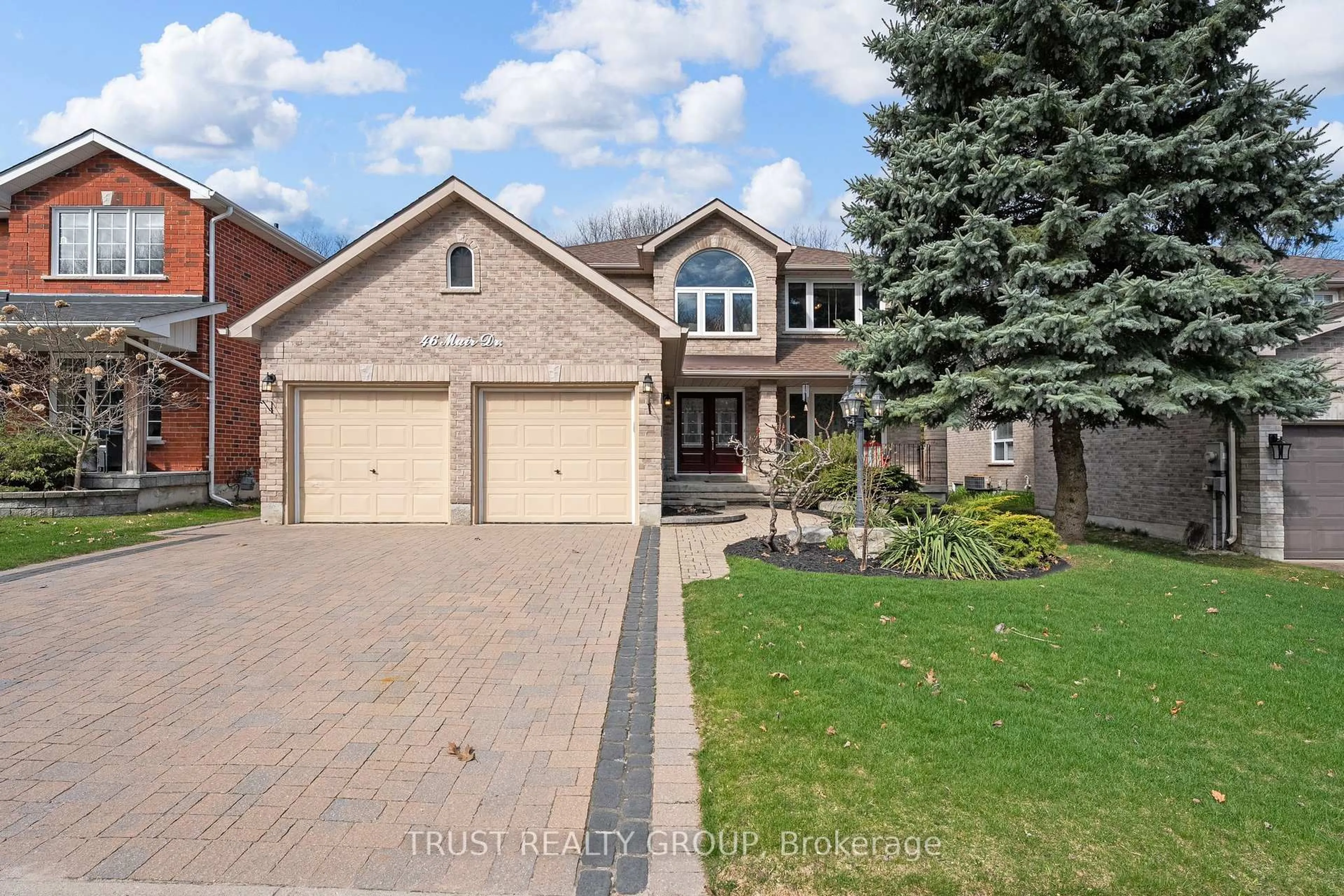 Home with brick exterior material, street for 46 Muir Dr, Barrie Ontario L4N 0J1