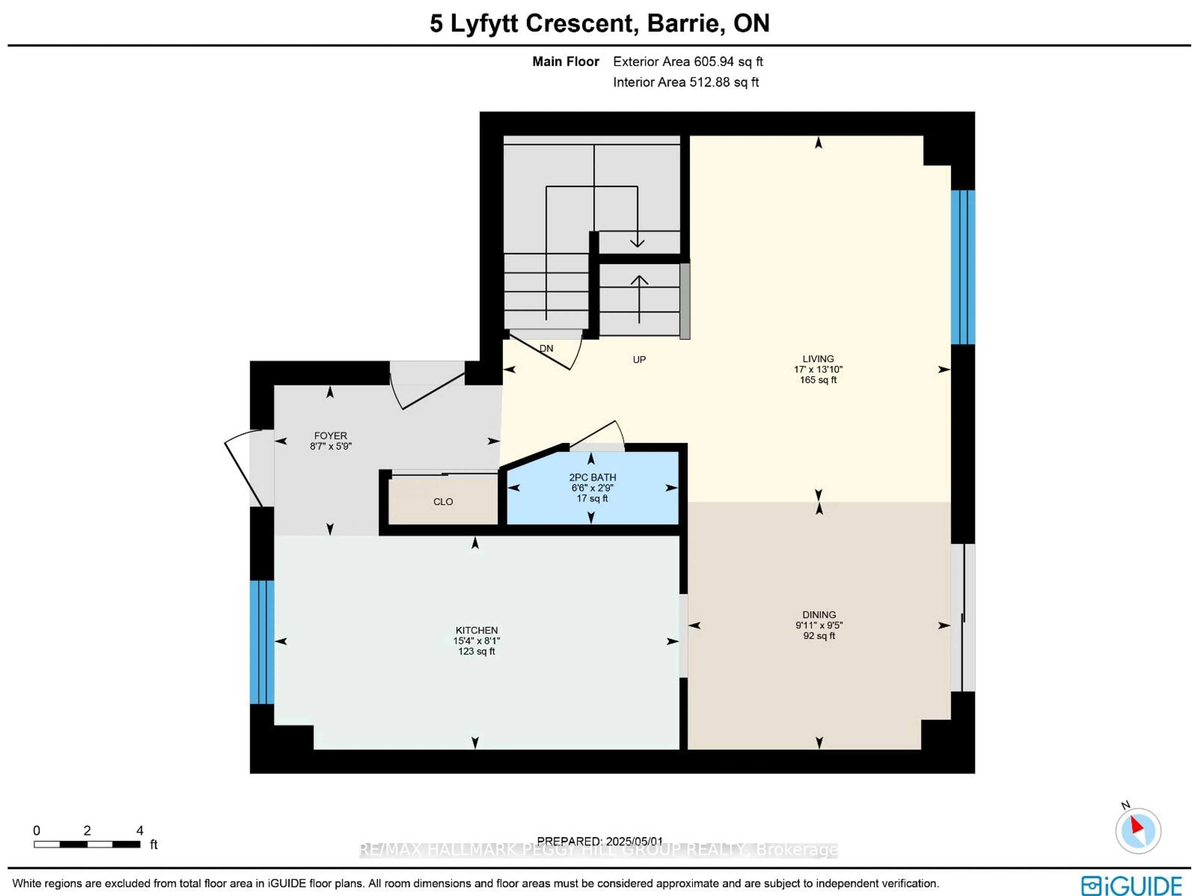 Floor plan for 5 Lyfytt Cres, Barrie Ontario L4N 7X4
