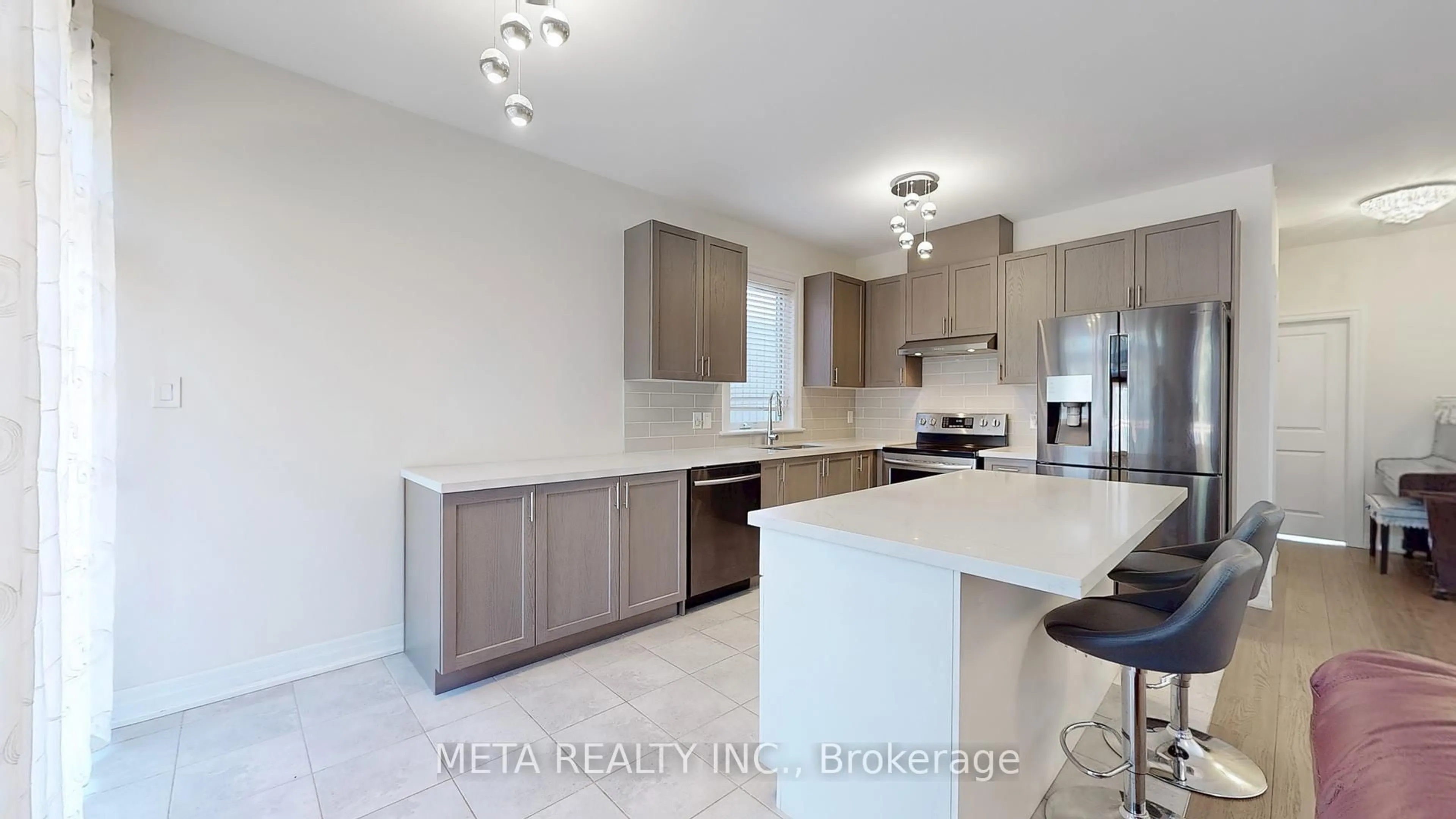 Open concept kitchen, ceramic/tile floor for 95 Allegra Dr, Wasaga Beach Ontario L9Z 0H2