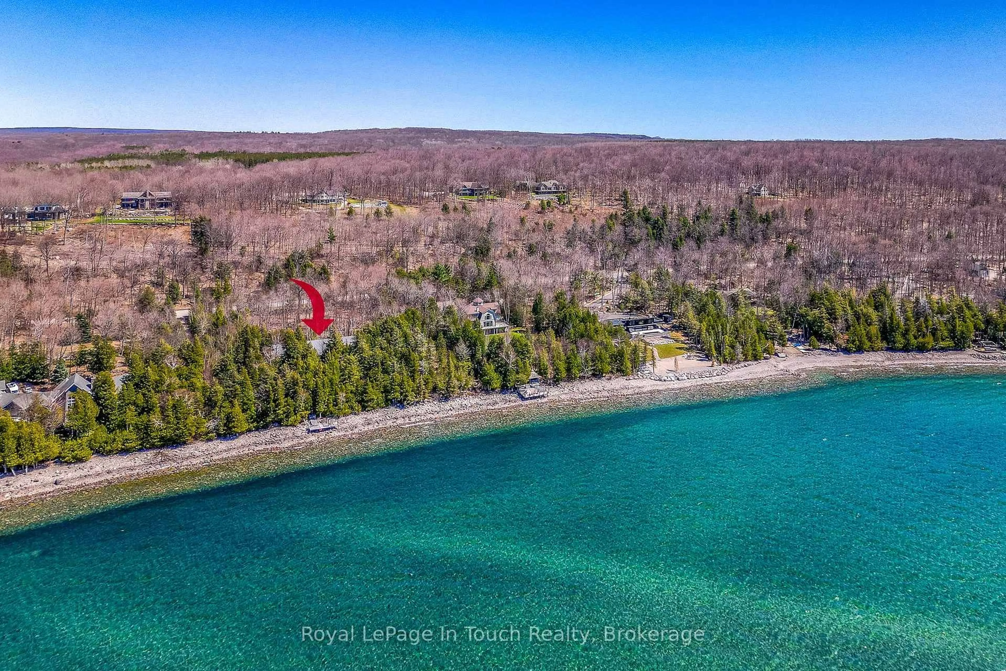 A pic from outside/outdoor area/front of a property/back of a property/a pic from drone, water/lake/river/ocean view for 130 Melissa Lane, Tiny Ontario L9M 0T8