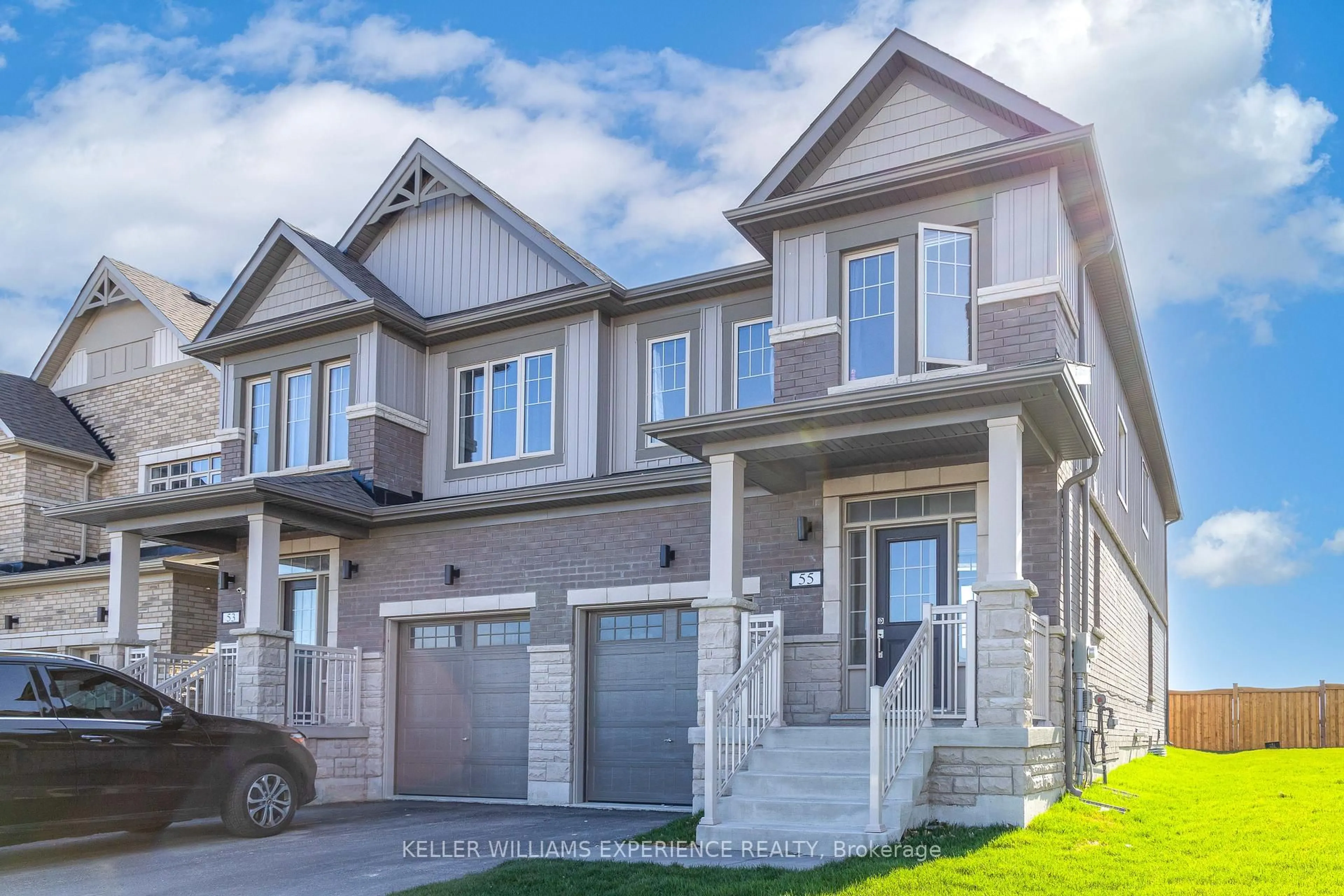 Home with brick exterior material, street for 55 Kirkwood Way, Barrie Ontario L9J 0K7