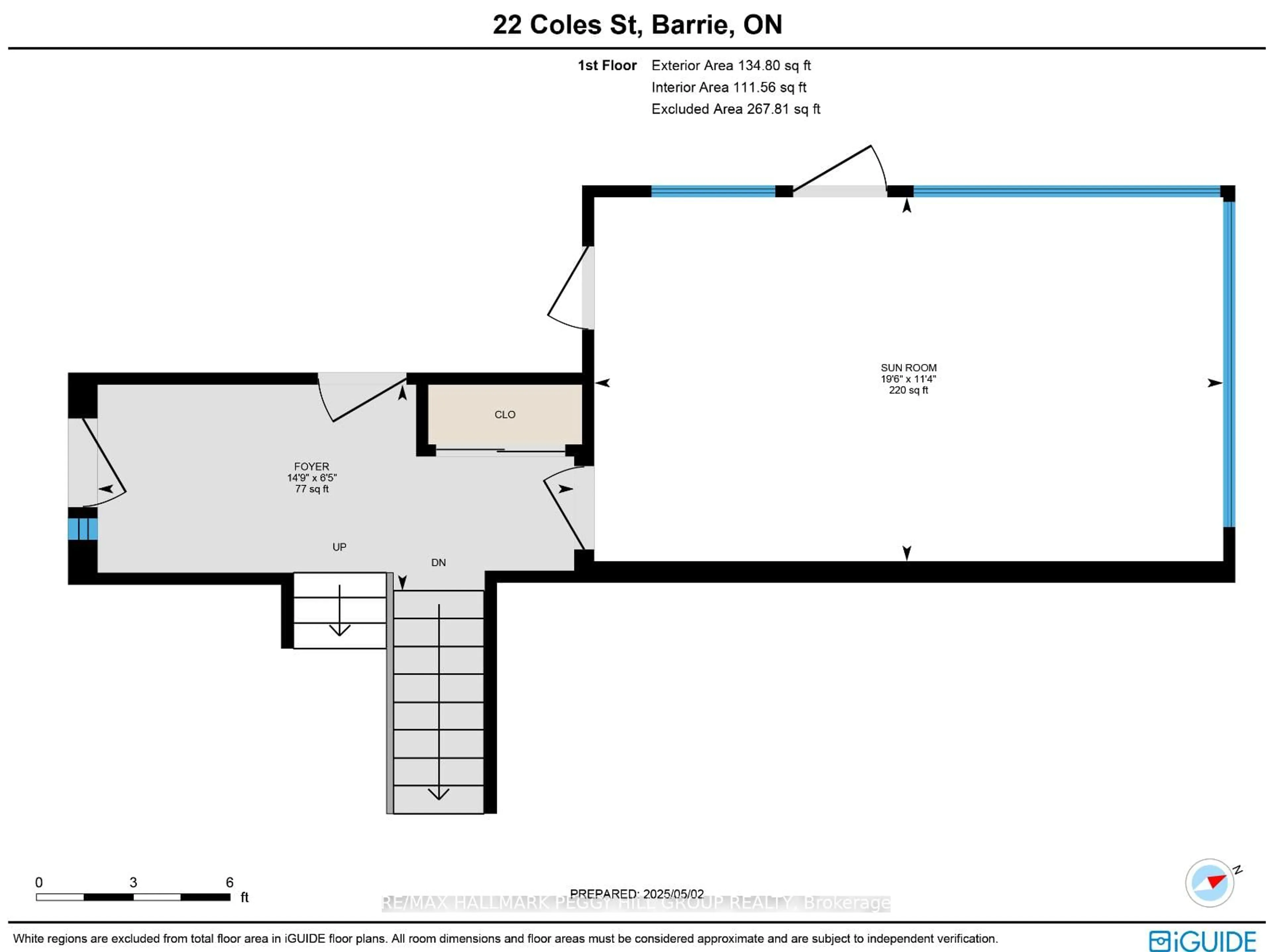 Floor plan for 22 Coles St, Barrie Ontario L4N 5W8