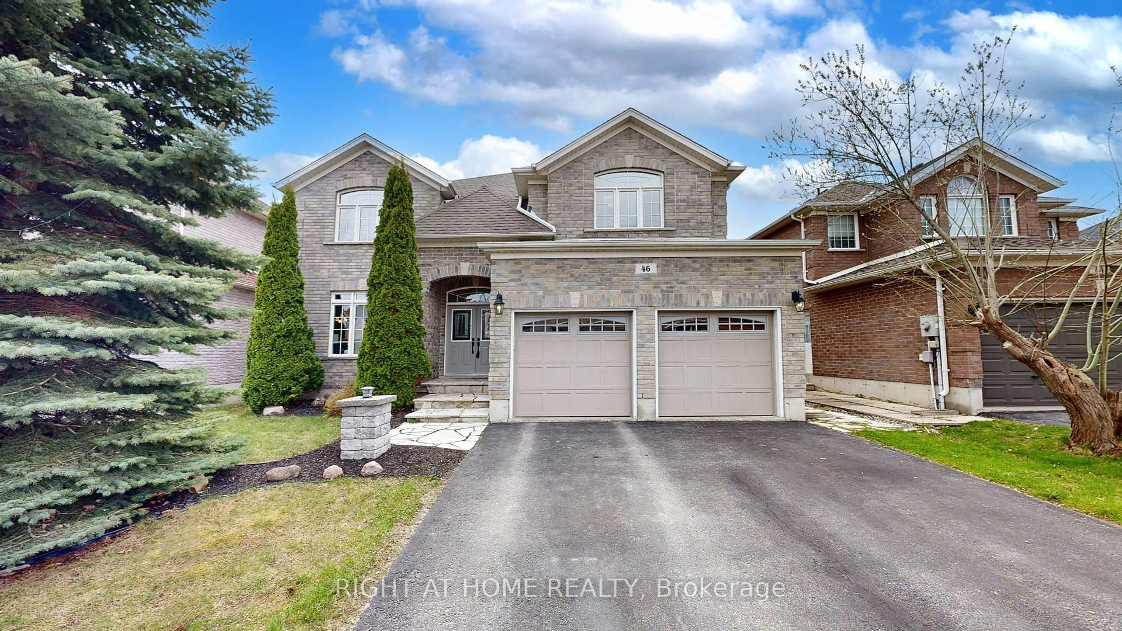 Home with brick exterior material, street for 46 Prince William Way, Barrie Ontario L4N 0Y9