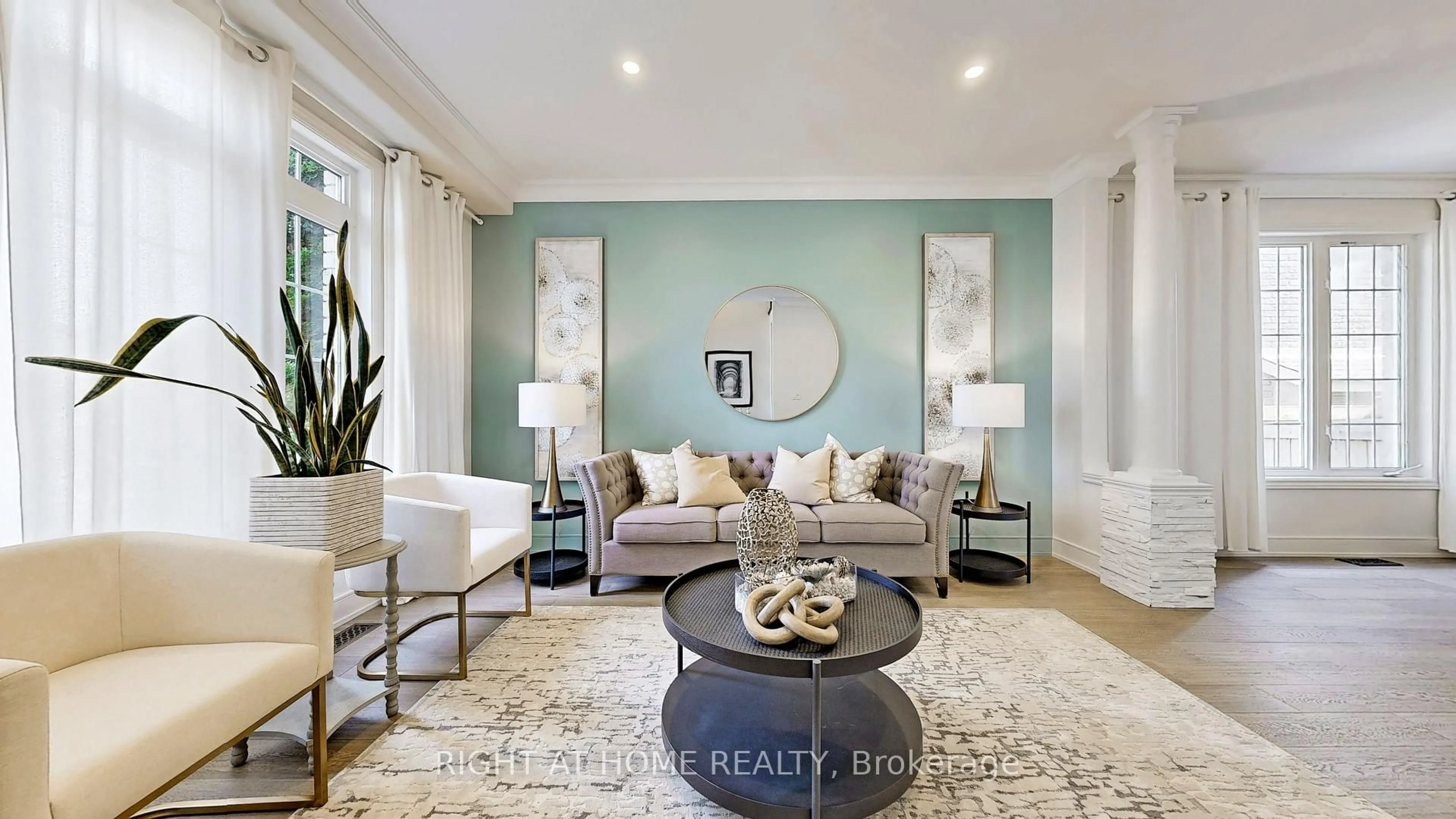 Living room with furniture, unknown for 46 Prince William Way, Barrie Ontario L4N 0Y9