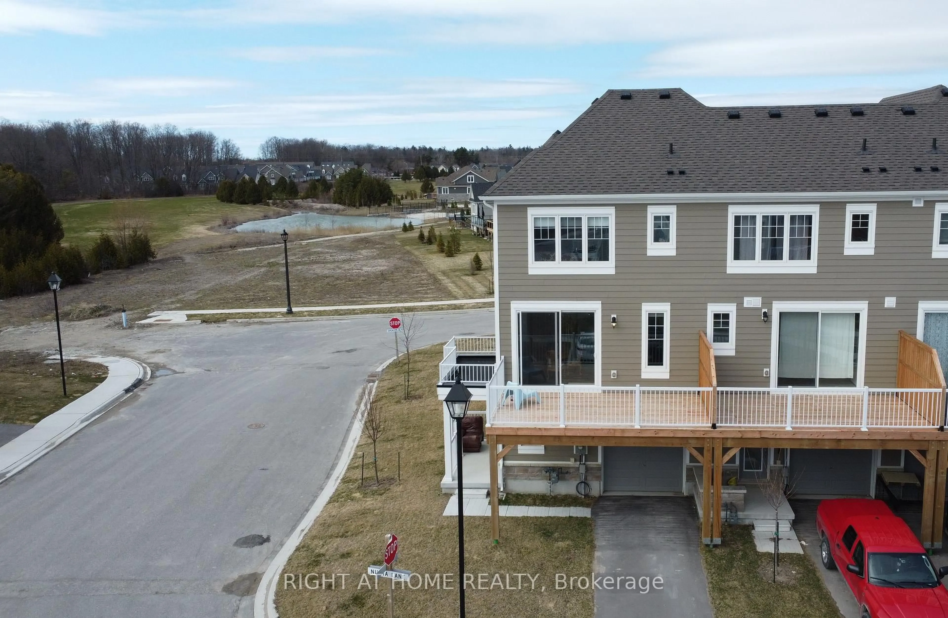 A pic from outside/outdoor area/front of a property/back of a property/a pic from drone, water/lake/river/ocean view for 8 Spencer Blvd, Wasaga Beach Ontario L9Z 0K1