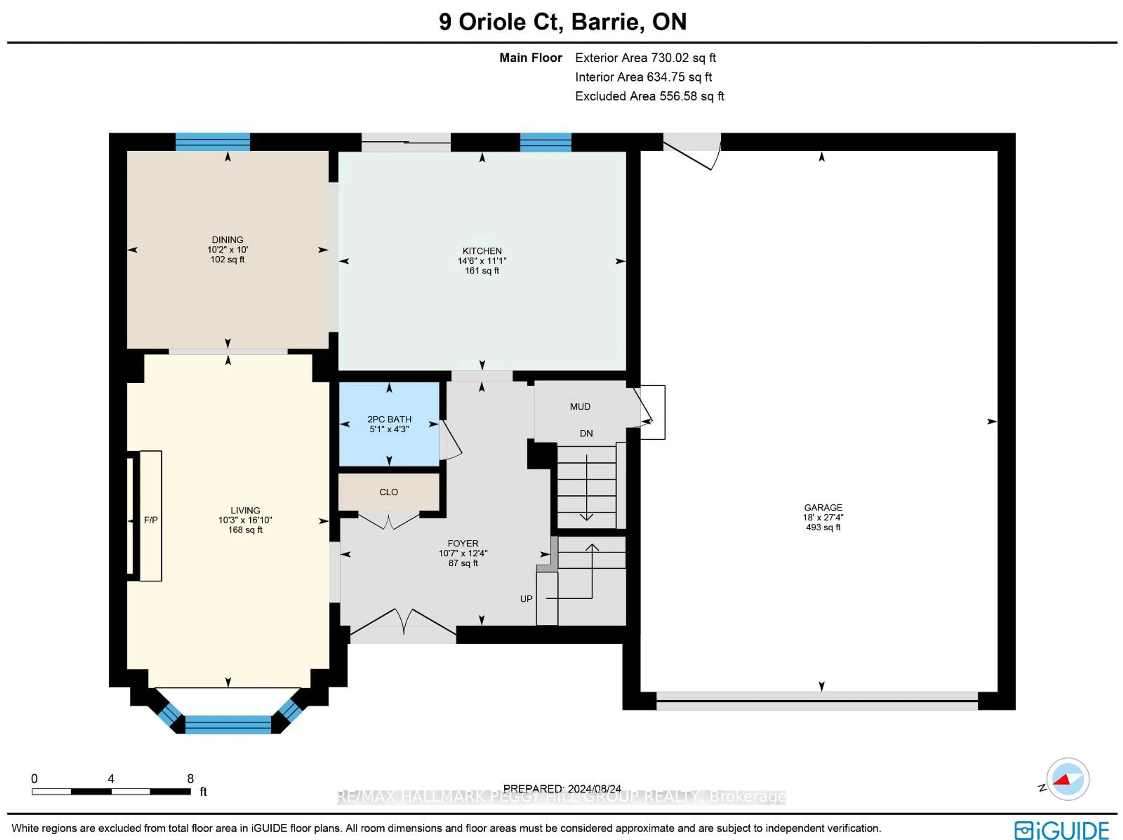 Floor plan for 9 Oriole Crt, Barrie Ontario L4M 5N1