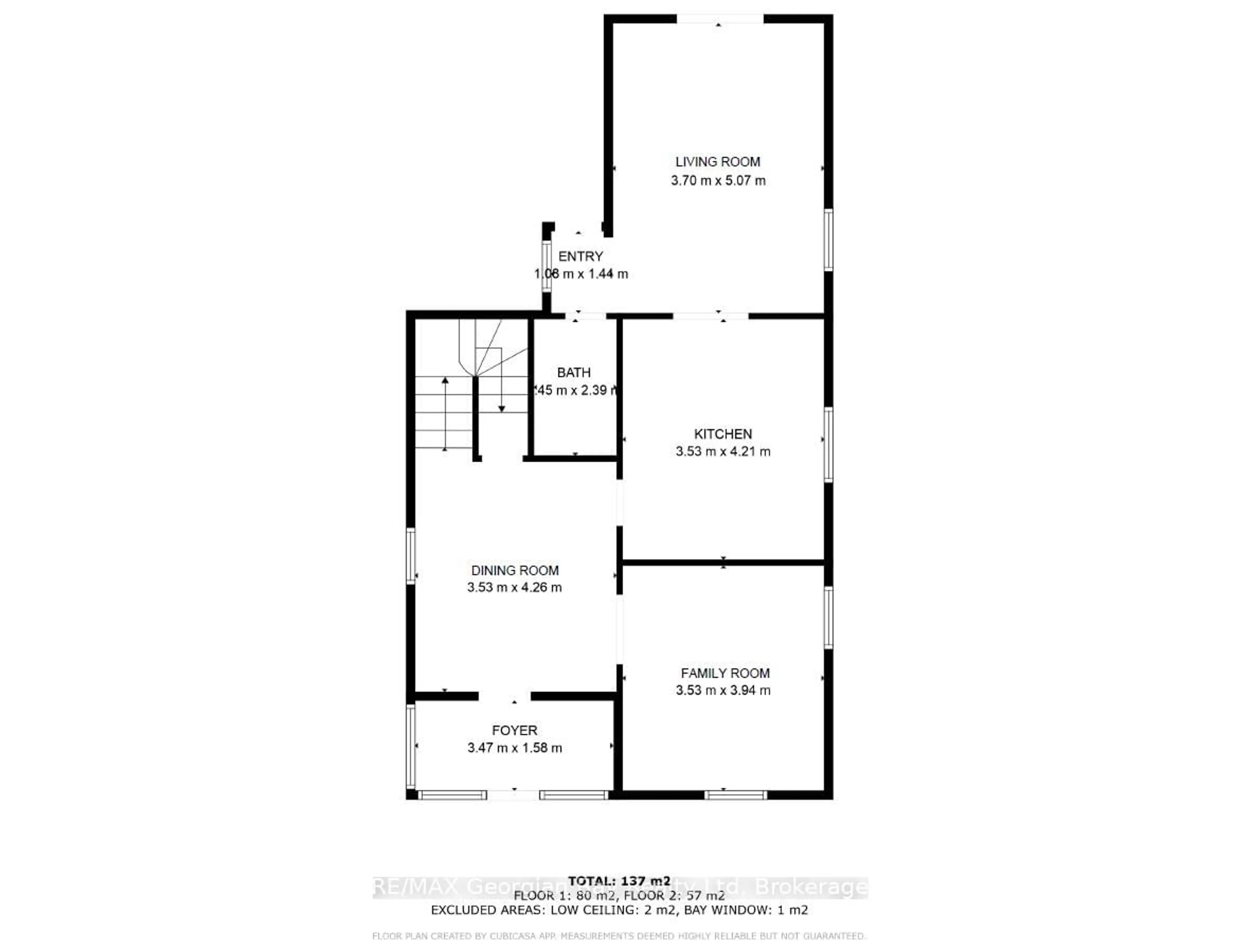 Floor plan for 641 Bay St, Midland Ontario L4R 1L8