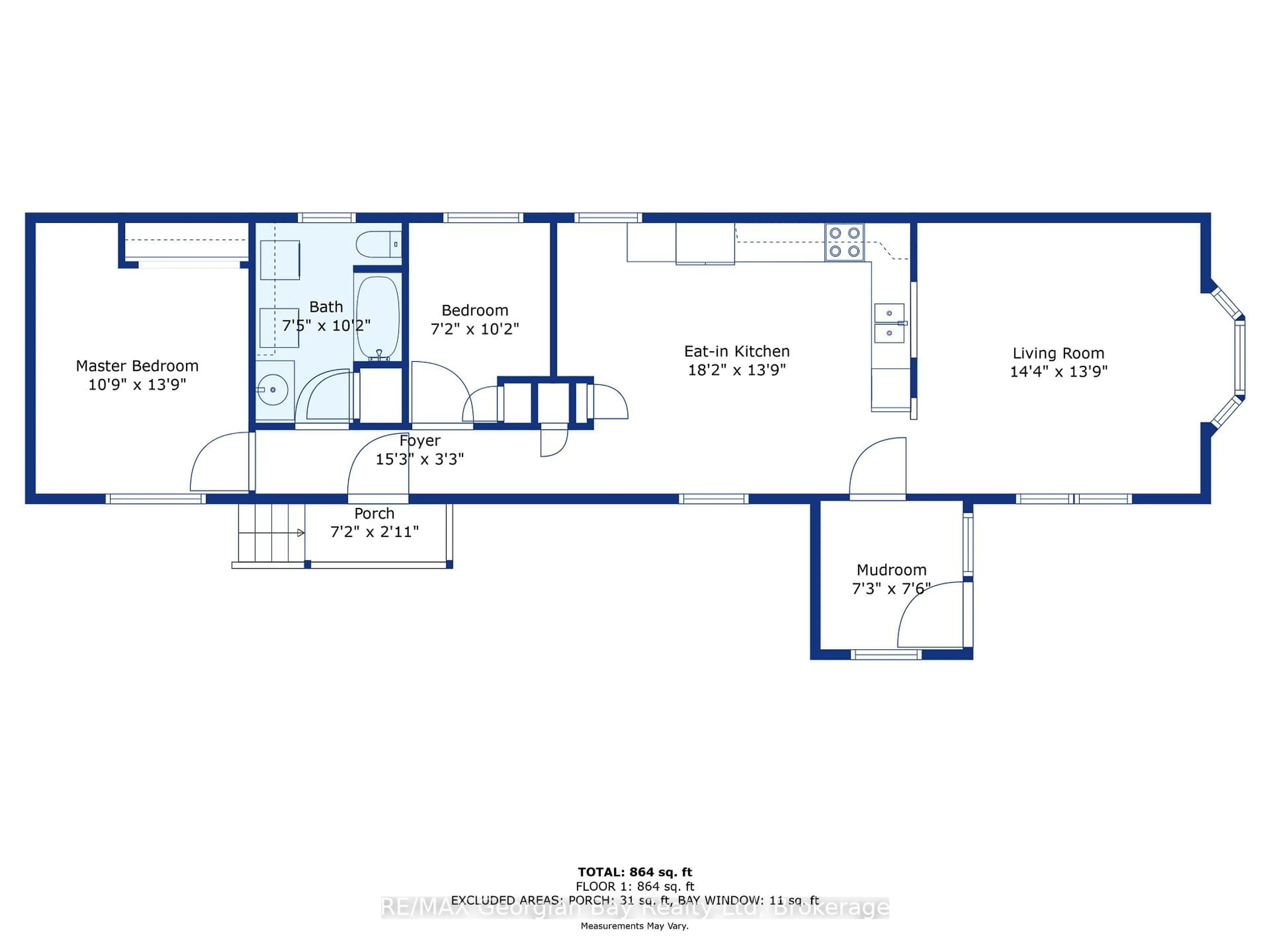 Floor plan for 32 Northland Rd, Midland Ontario L4R 4B5