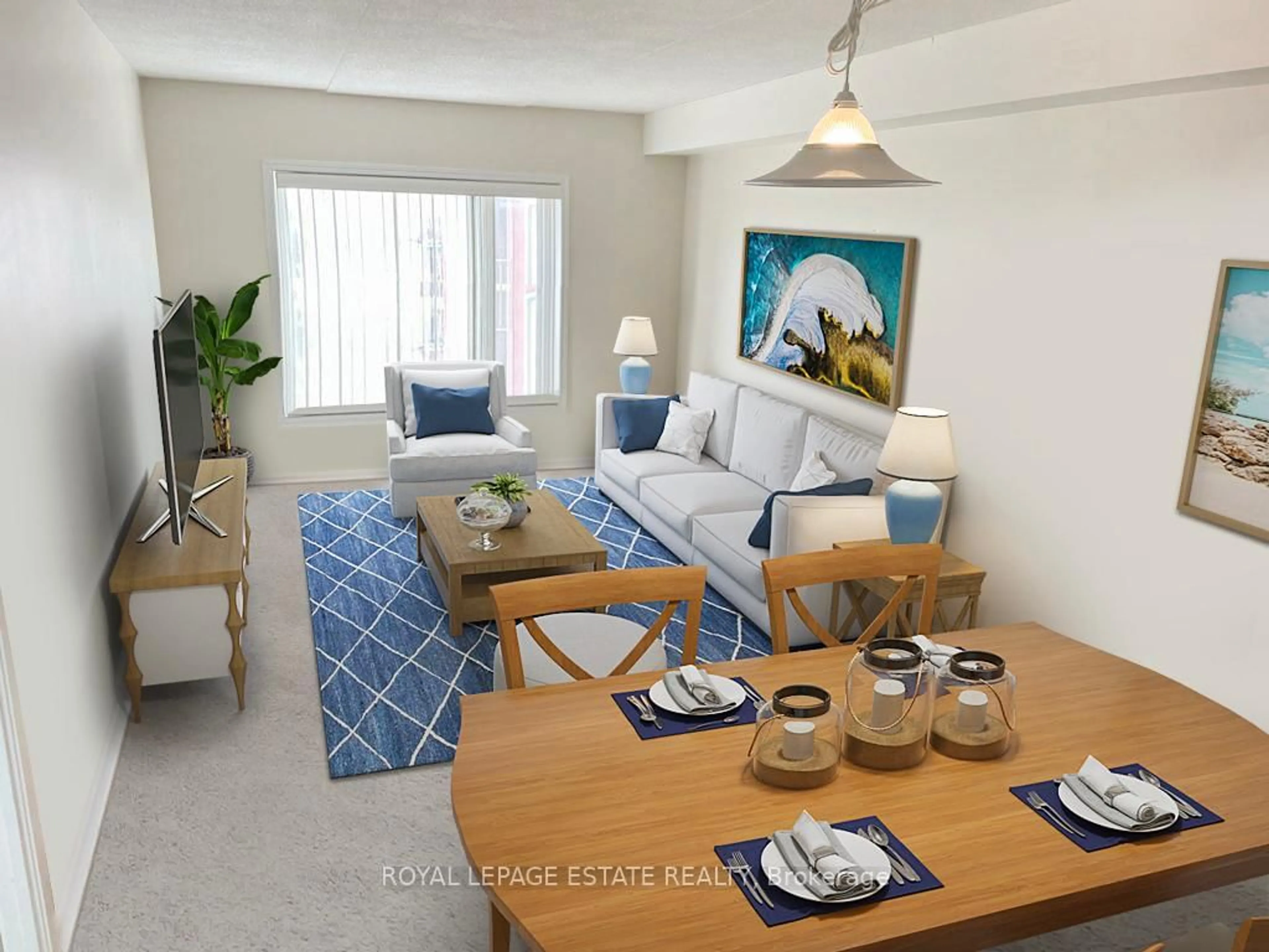 Living room with furniture, unknown for 333 Lafontaine Rd #205, Tiny Ontario L9M 0H1