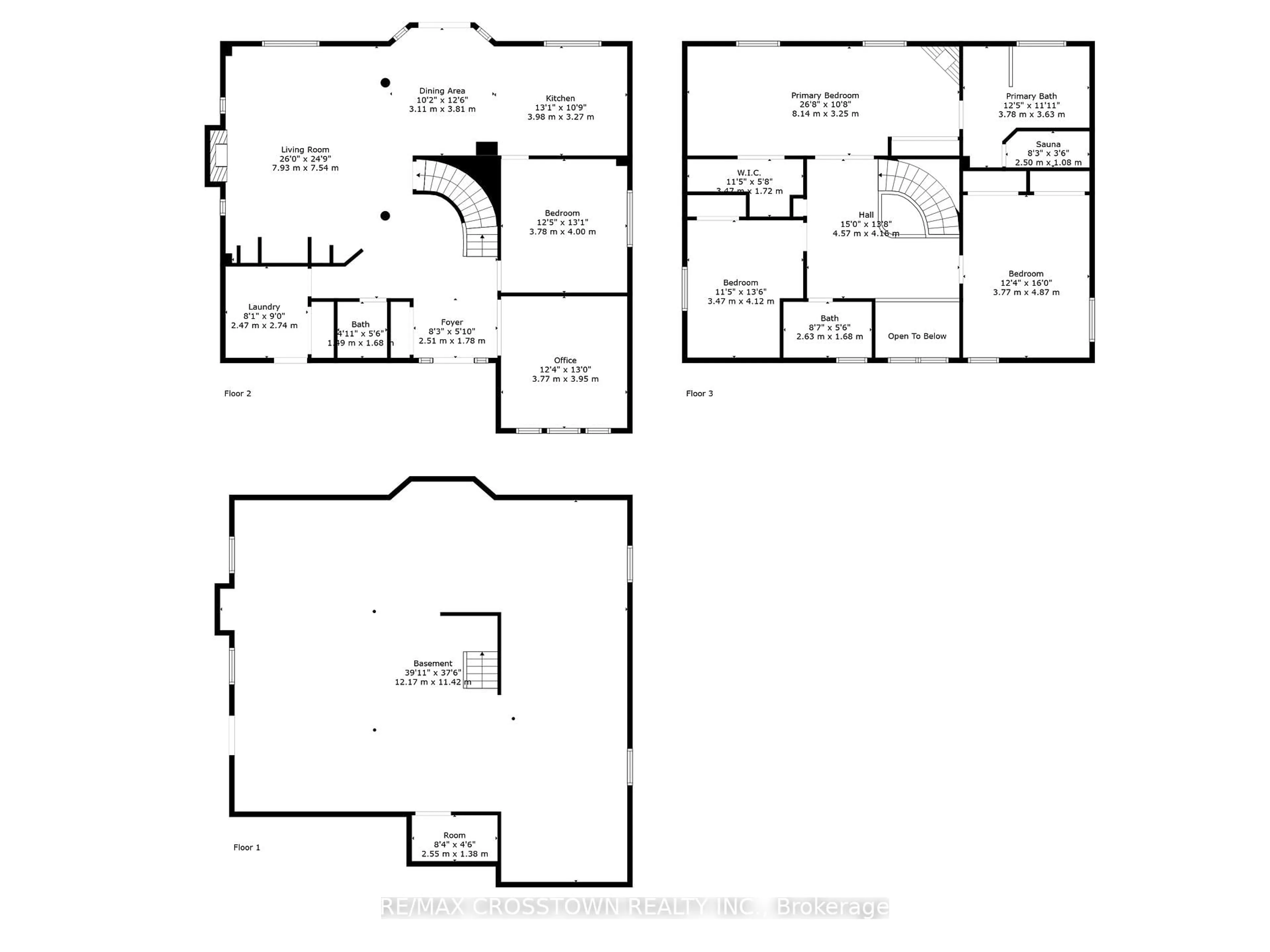 Floor plan for 24 Windsor Cres, Barrie Ontario L4N 0K3