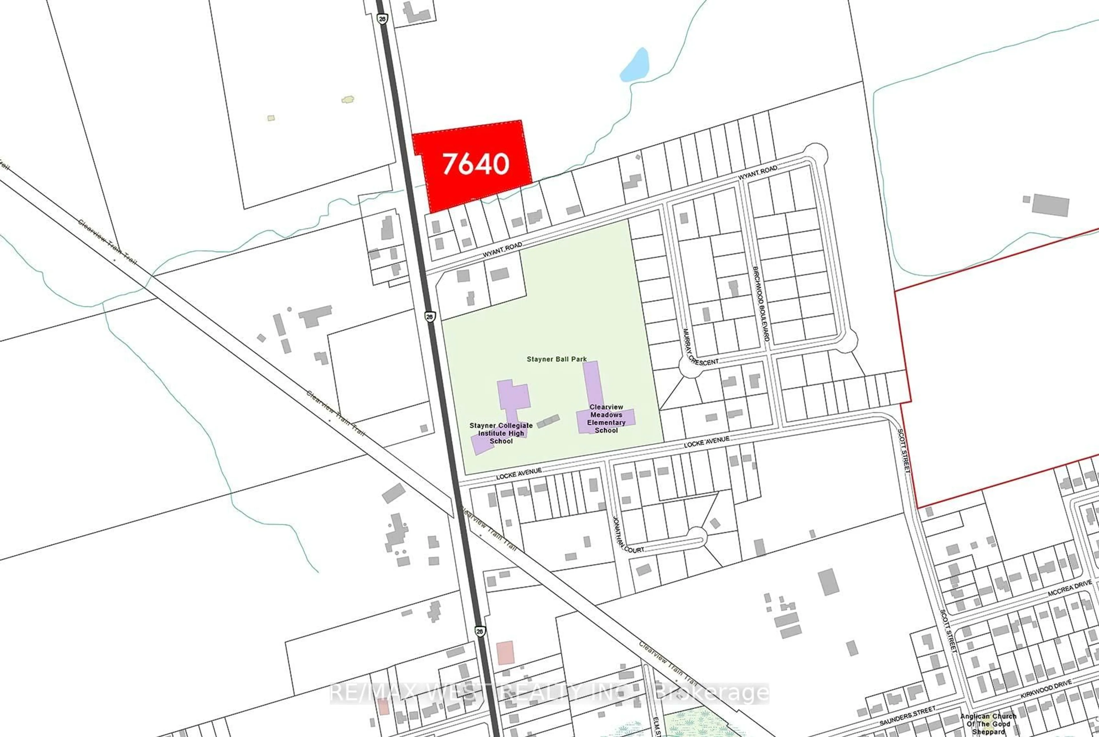 Picture of a map for 7640 Highway 26 Highway, Clearview Ontario L0M 1S0