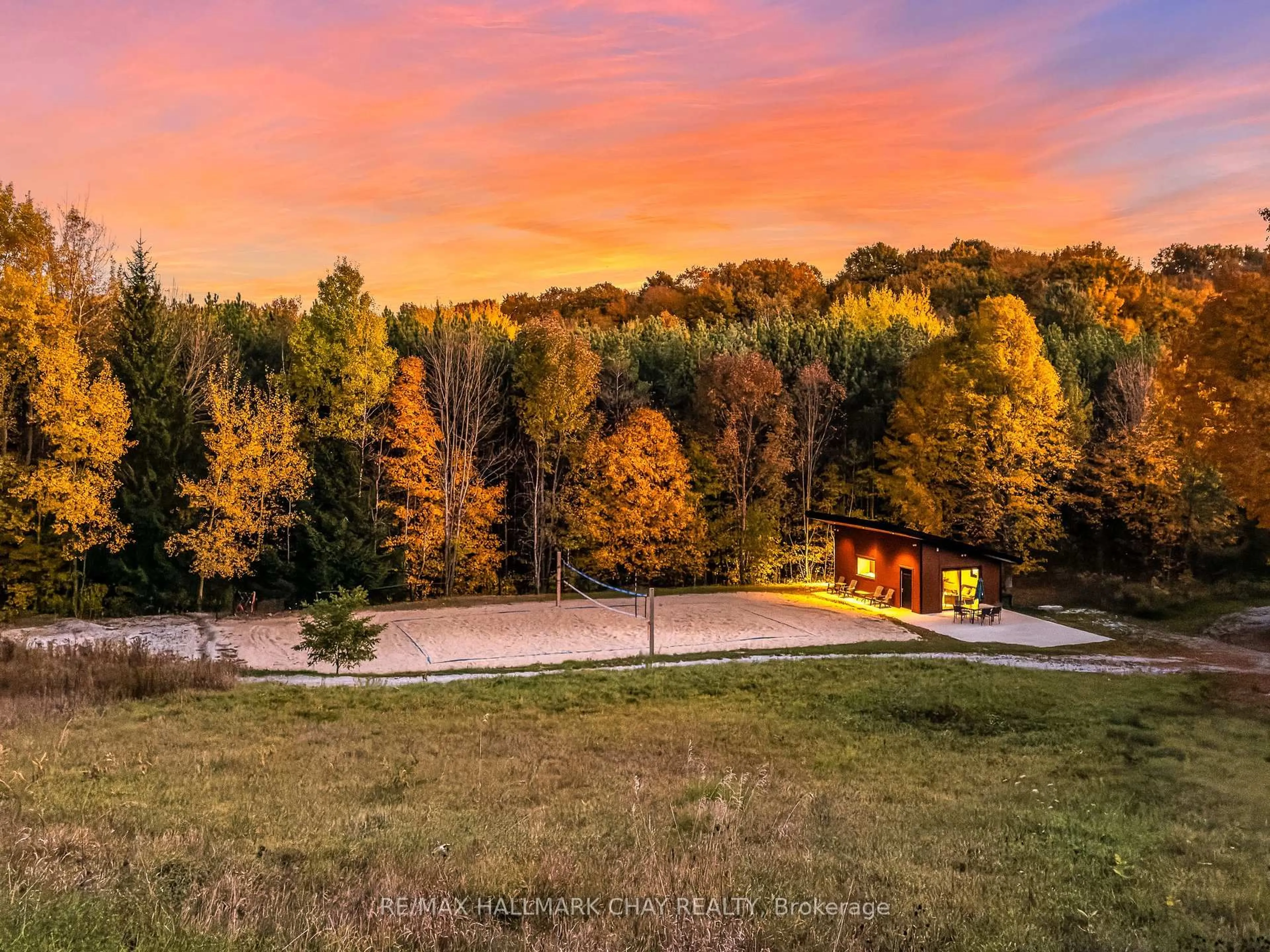 A pic from outside/outdoor area/front of a property/back of a property/a pic from drone, forest/trees view for 1940 6 Line, Oro-Medonte Ontario L0L 2E0