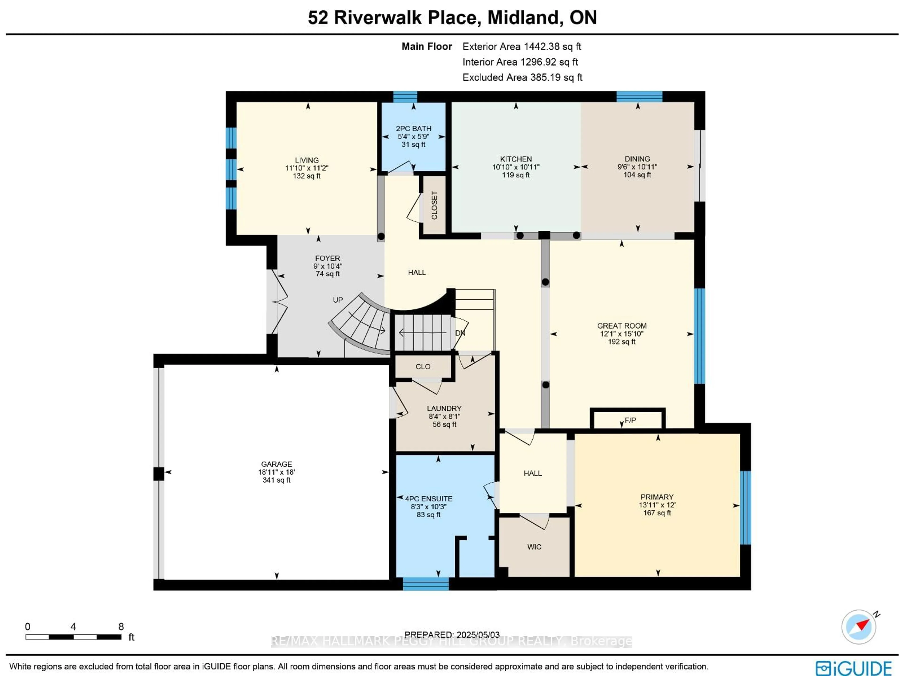 Floor plan for 52 Riverwalk Pl, Midland Ontario L4R 0B5