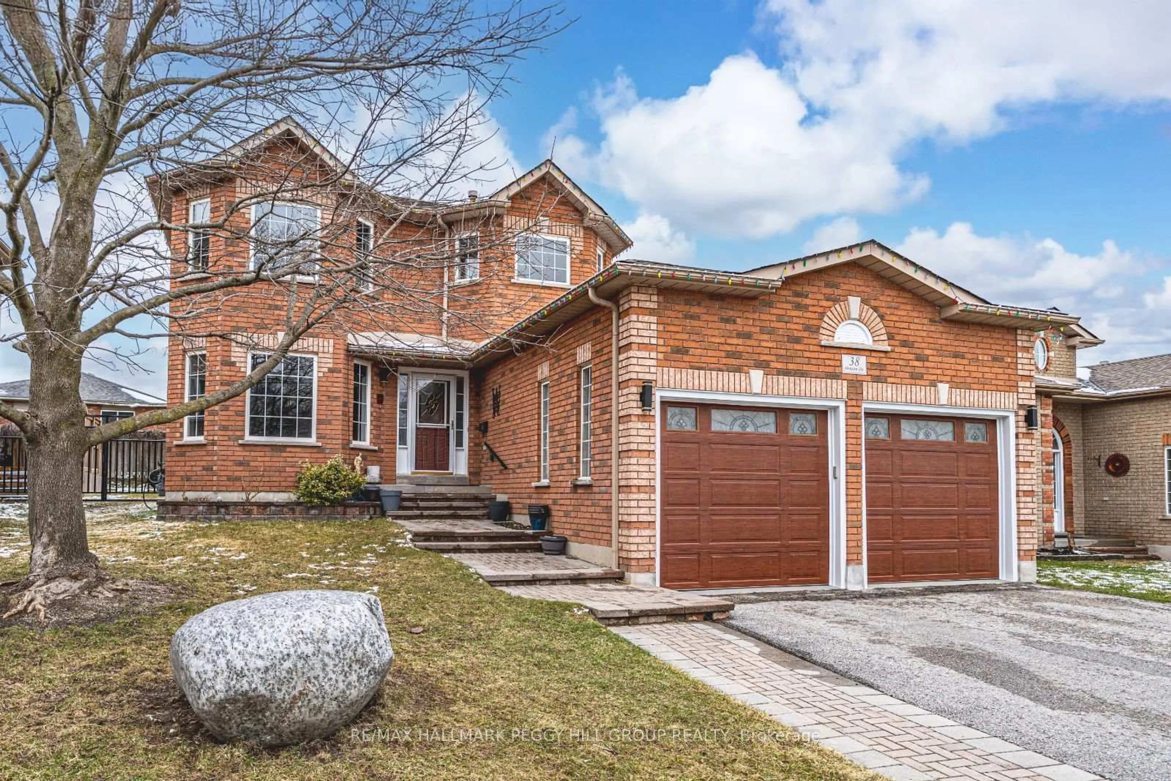Home with brick exterior material, street for 38 Benson Dr, Barrie Ontario L4N 7Y1
